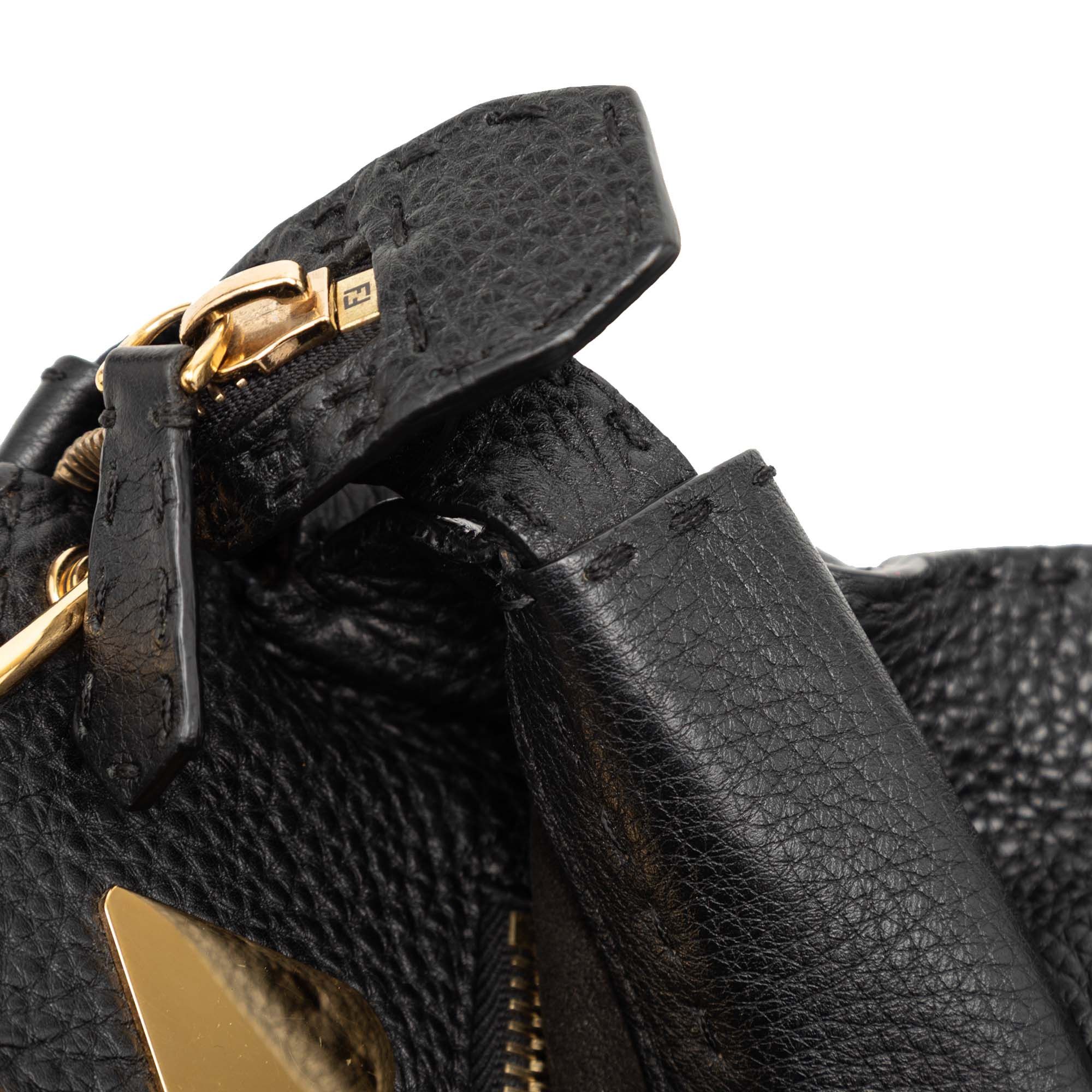 Fendi Fendi Large Leather Selleria Monster Peekaboo Iconic Fit Bag Size ONE SIZE - 9 Thumbnail