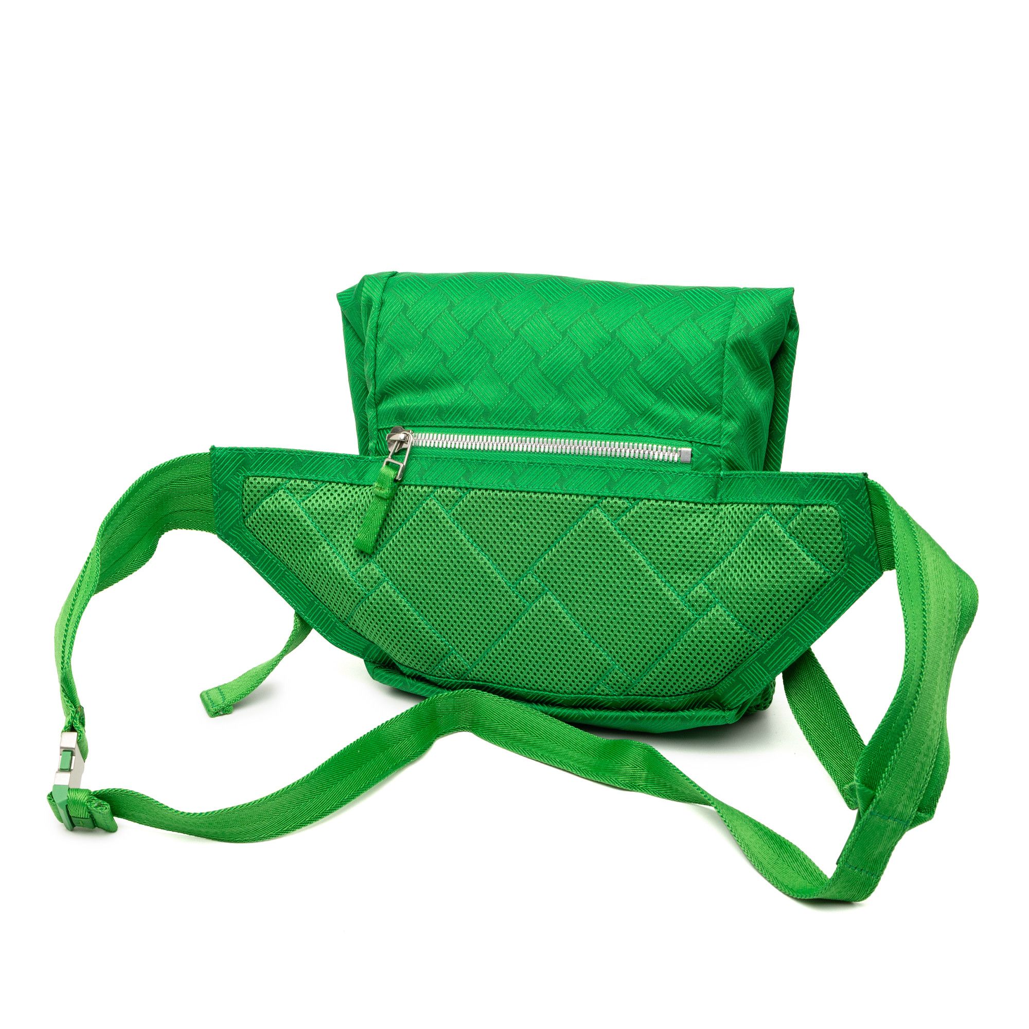Bottega Veneta Bottega Veneta Nylon and Mesh Intrecciato Belt Bag Size ONE SIZE - 2 Thumbnail