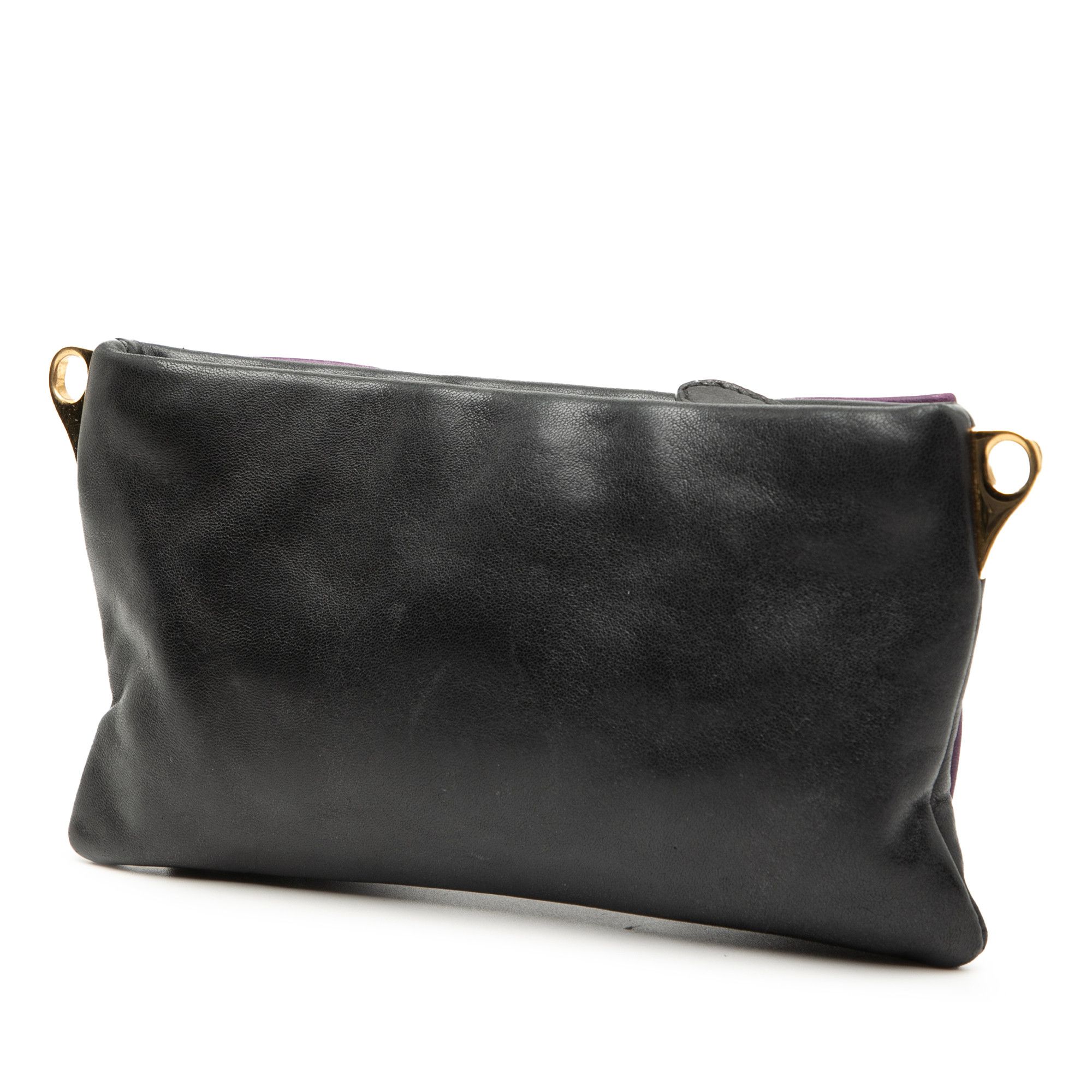 Prada Prada Bicolor Nappa Fiocco Bow Clutch on Strap Size ONE SIZE - 2 Thumbnail
