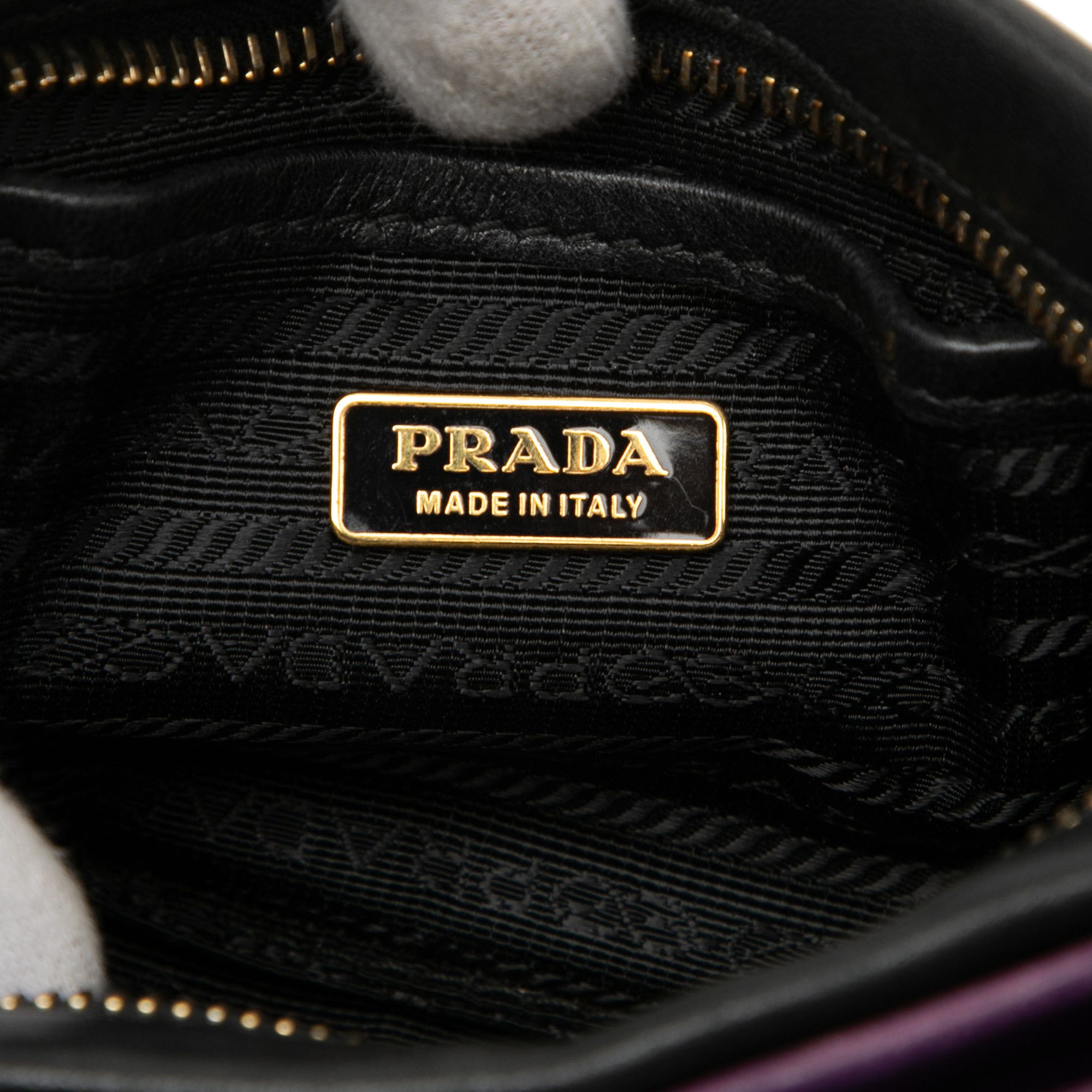 Prada Prada Bicolor Nappa Fiocco Bow Clutch on Strap Size ONE SIZE - 5 Thumbnail