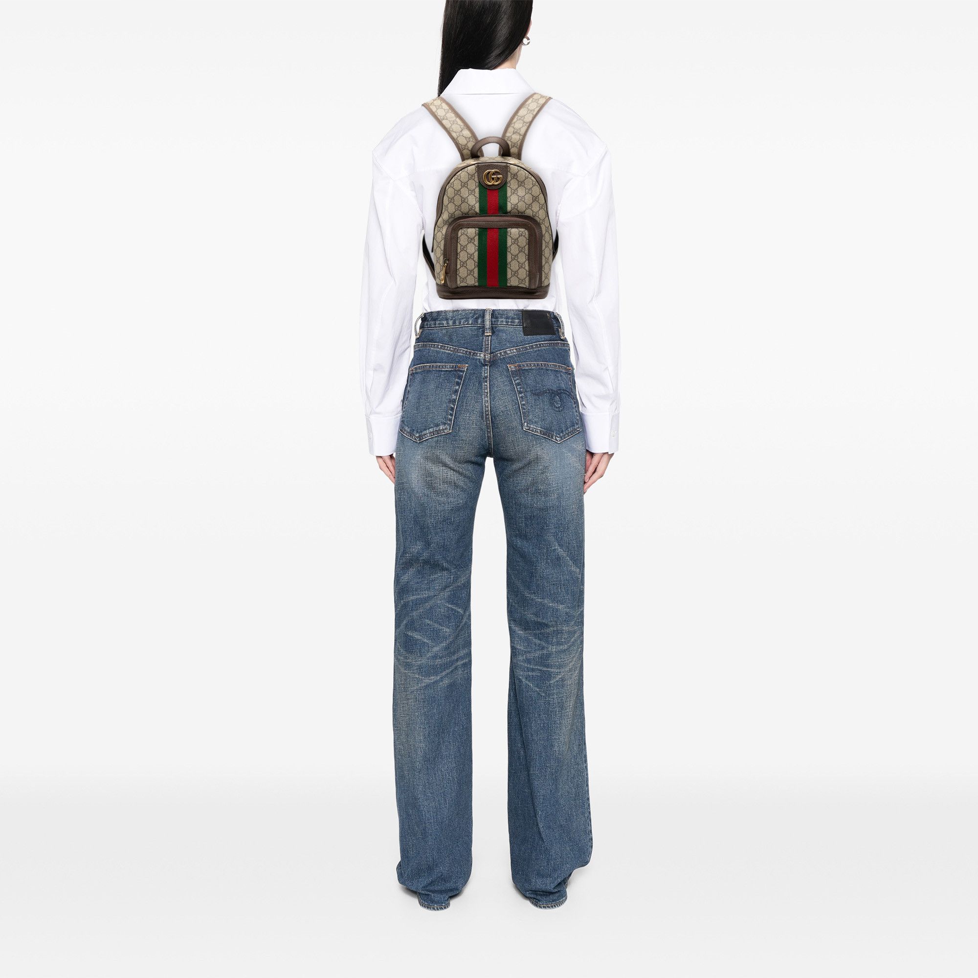 Gucci Gucci Small GG Supreme Web Ophidia Backpack Size ONE SIZE - 8 Thumbnail