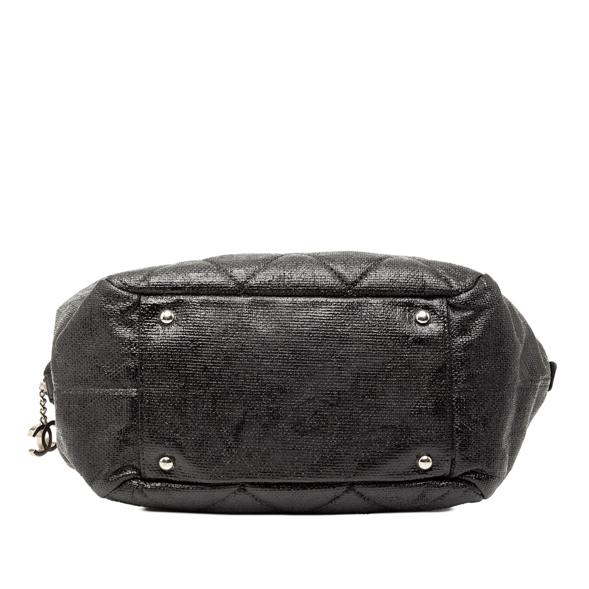 Chanel Chanel Quilted Coated Canvas Paris Biarritz Bowler Bag Size ONE SIZE - 3 Thumbnail