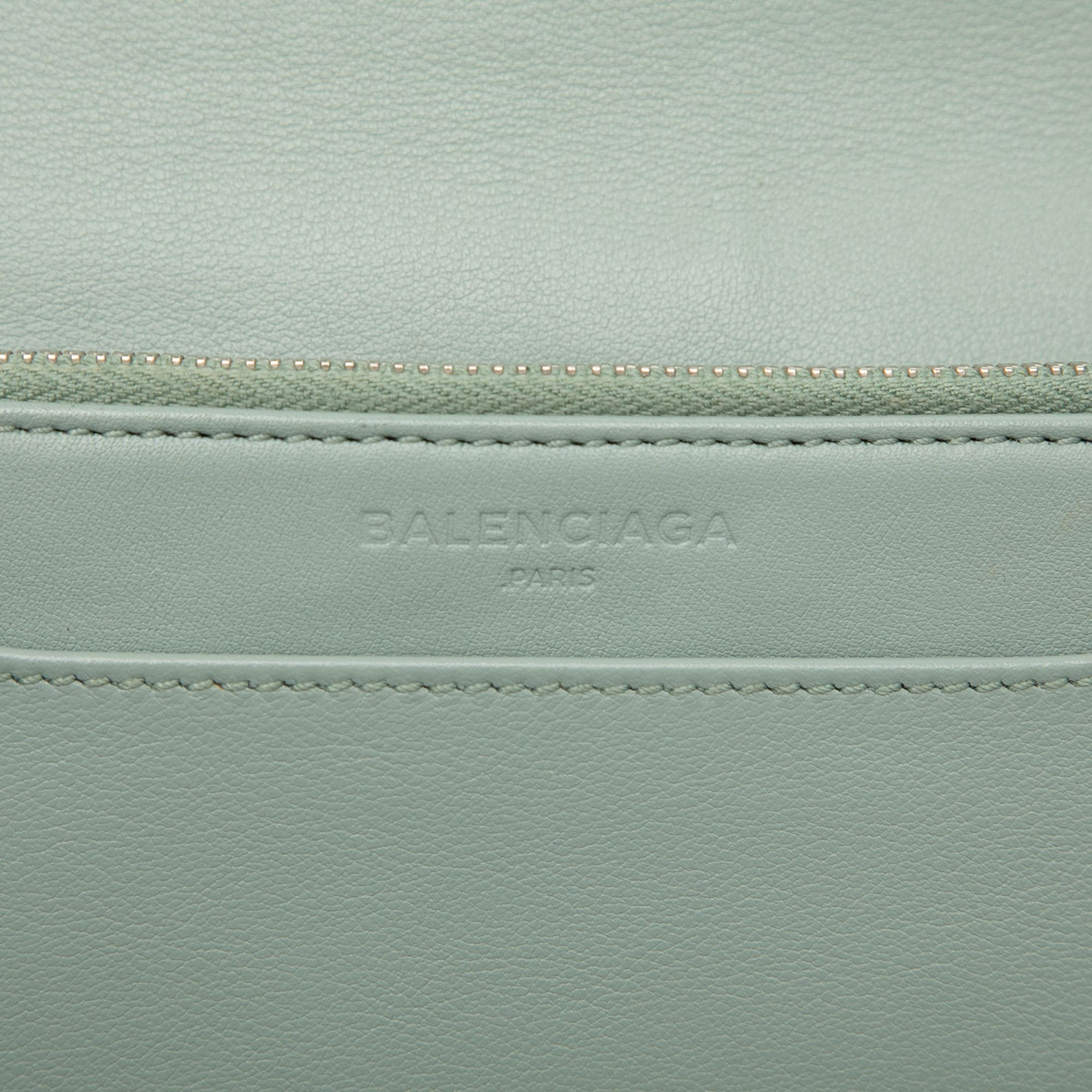 Balenciaga Balenciaga Leather Metal Plate City Wallet on Chain Size ONE SIZE - 6 Thumbnail