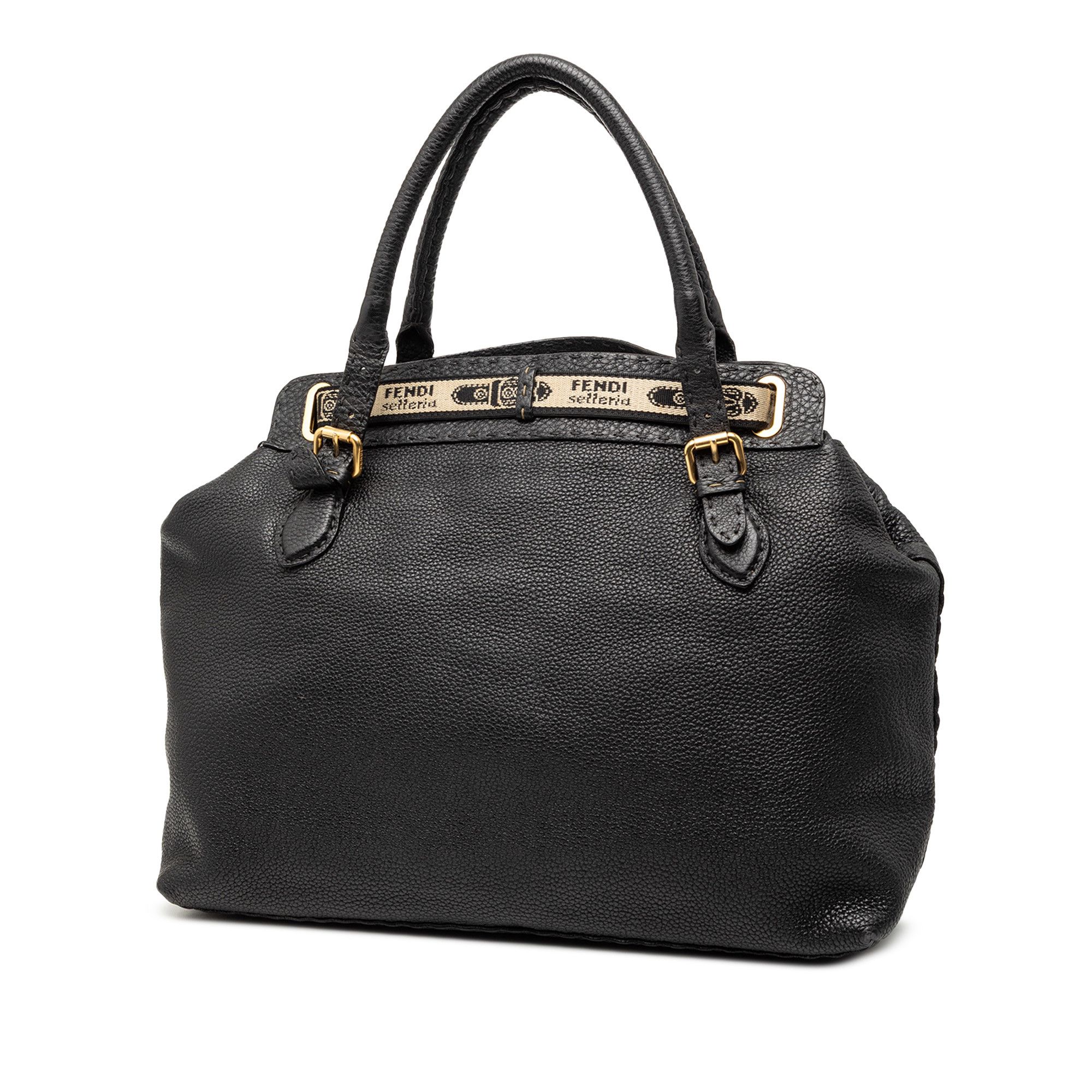 Fendi Fendi Large Leather Selleria Villa Borghese Tote Size ONE SIZE - 2 Thumbnail