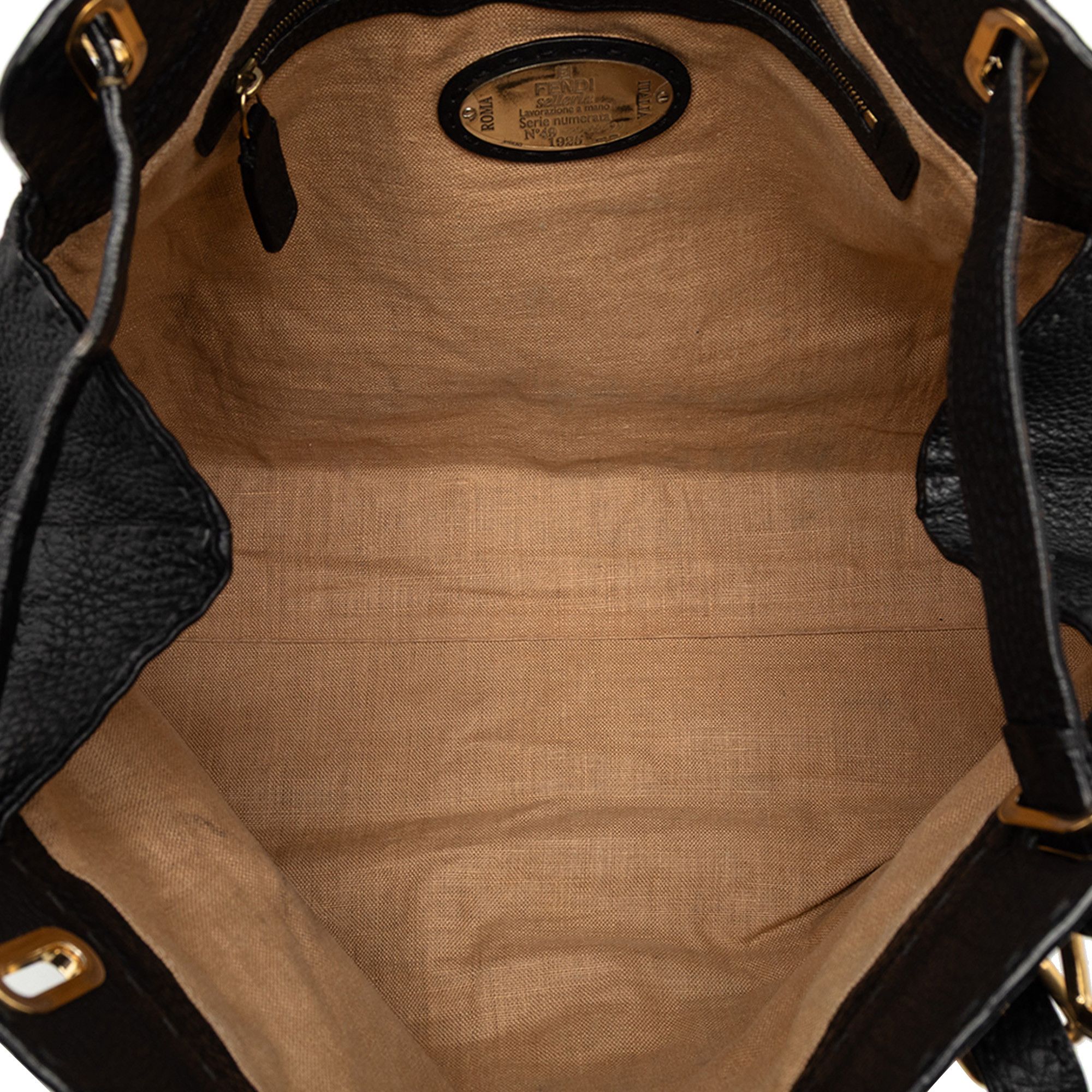 Fendi Fendi Large Leather Selleria Villa Borghese Tote Size ONE SIZE - 4 Thumbnail