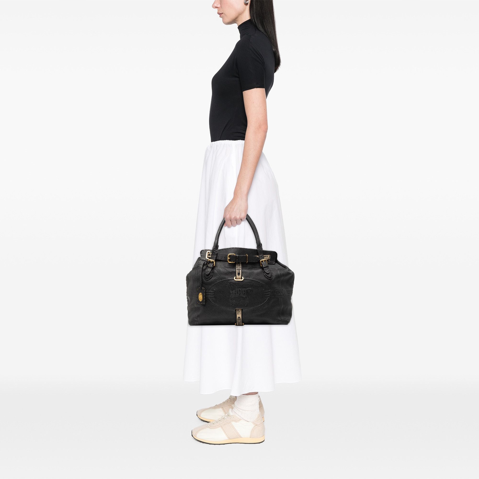 Fendi Fendi Large Leather Selleria Villa Borghese Tote Size ONE SIZE - 8 Thumbnail