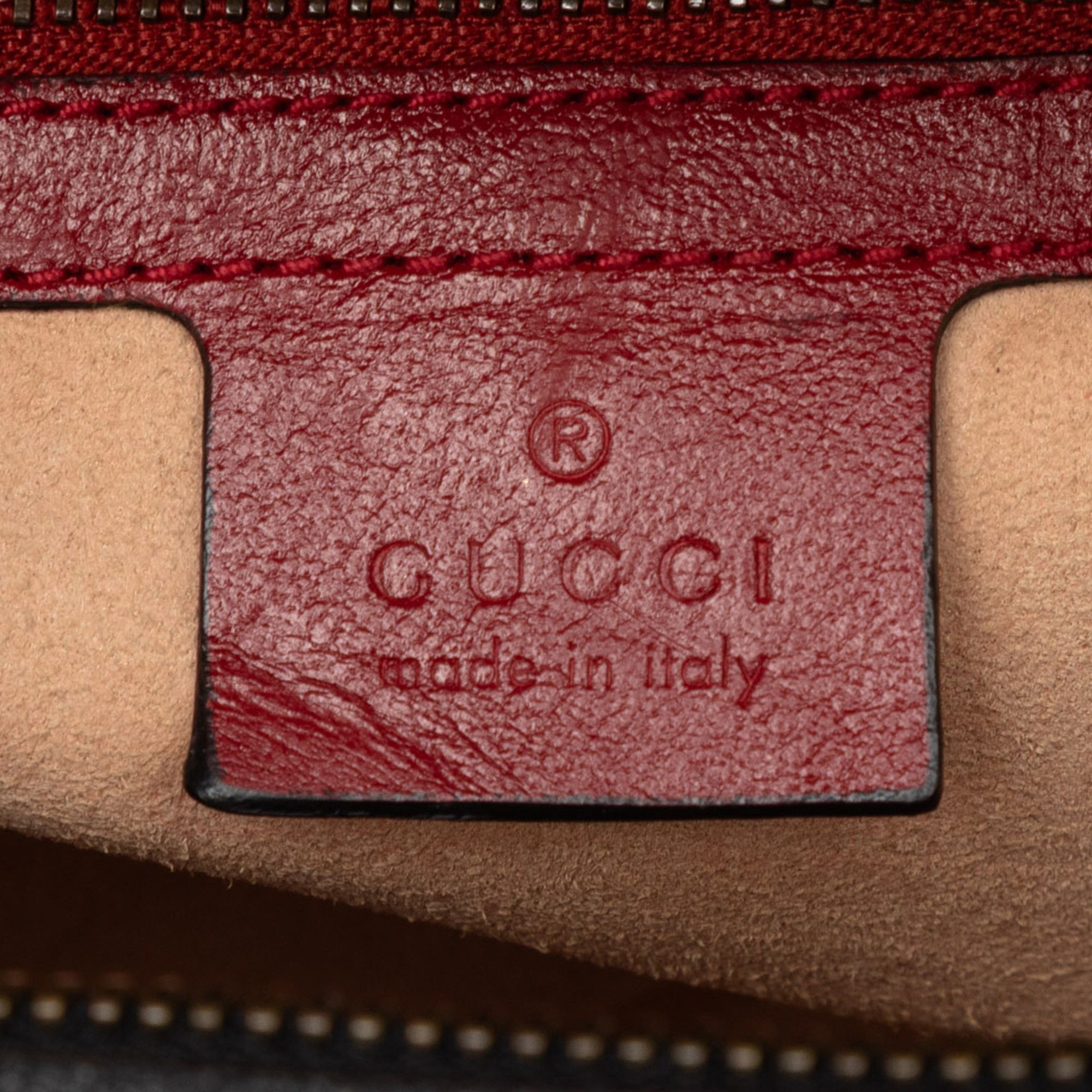 Gucci Gucci Small GG Marmont Matelasse Diagonal Leather Torchon Bamboo Satchel Size ONE SIZE - 5 Thumbnail