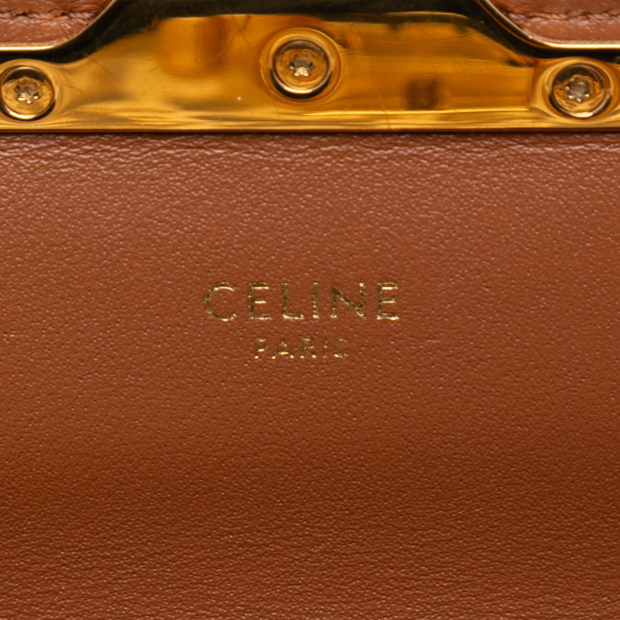 Celine Celine Calfskin Leopard Print Claude Chain Shoulder Bag Size ONE SIZE - 5 Thumbnail