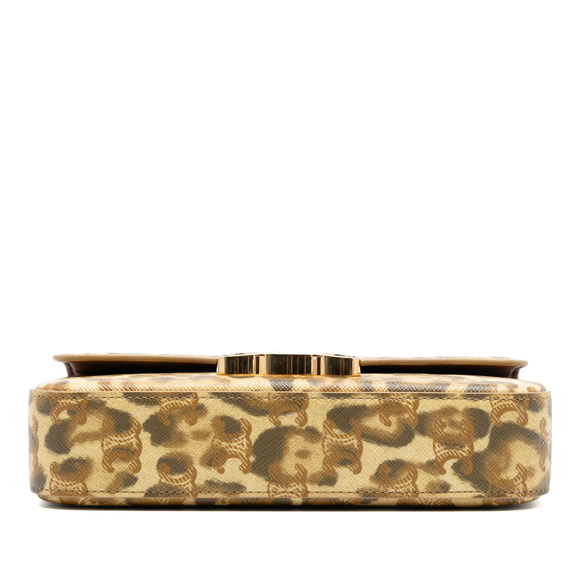 Celine Celine Calfskin Leopard Print Claude Chain Shoulder Bag Size ONE SIZE - 3 Thumbnail