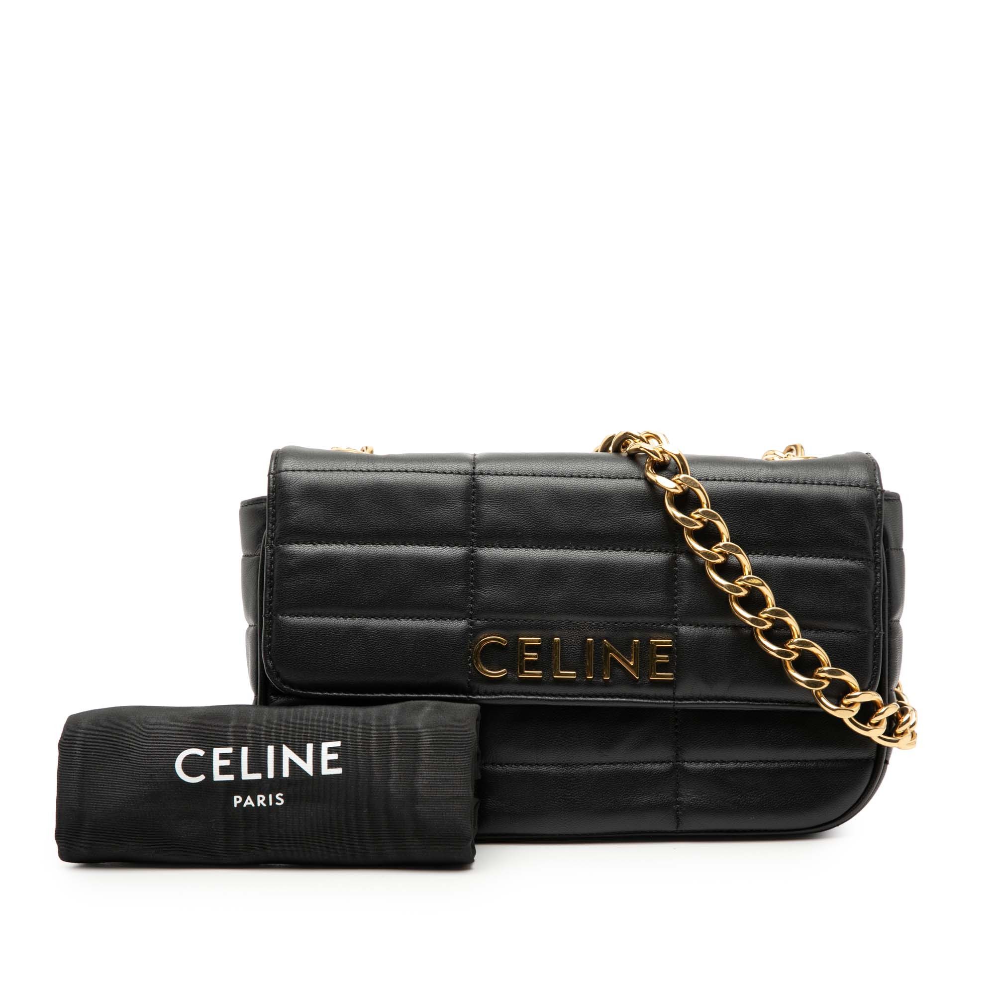 Celine Celine Matelasse Goatskin Monochrome Chain Shoulder Bag Size ONE SIZE - 8 Thumbnail