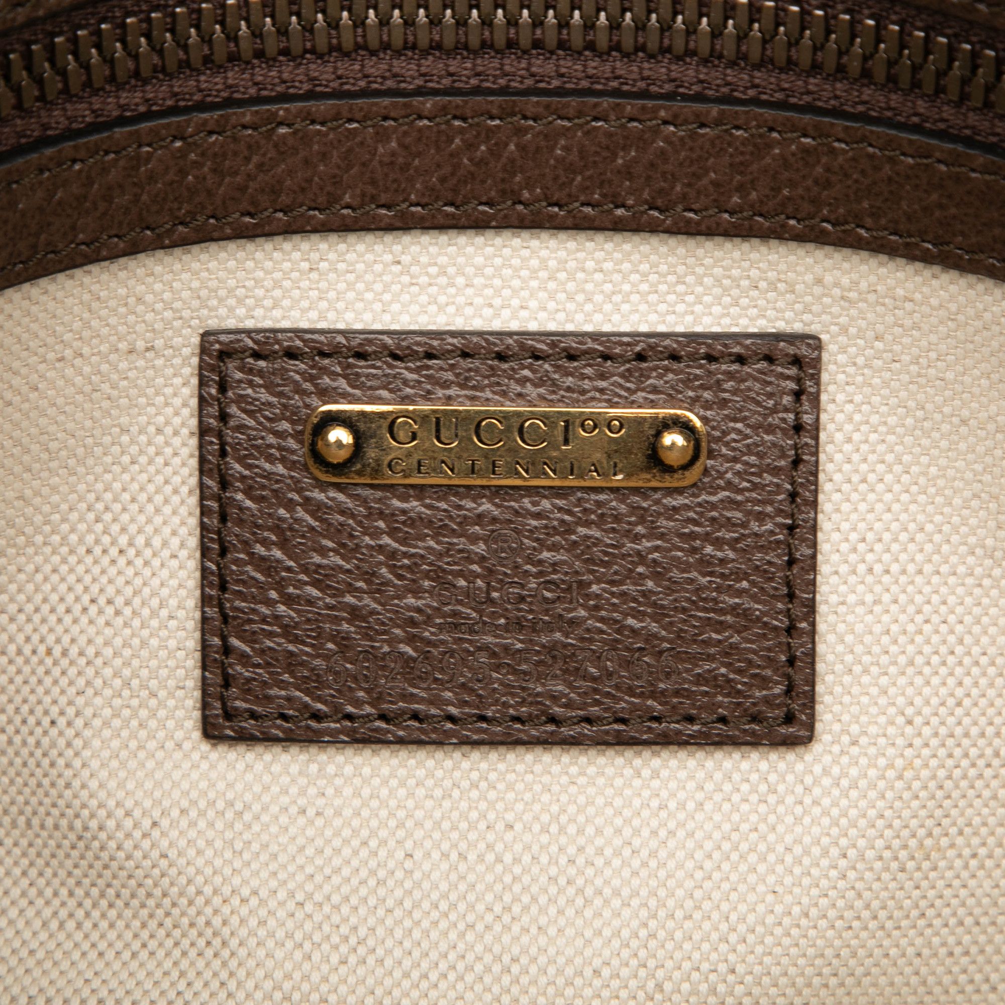 Gucci Gucci 100th Anniversary Textured Dollar Calfskin Logo Belt Bag Size ONE SIZE - 5 Thumbnail
