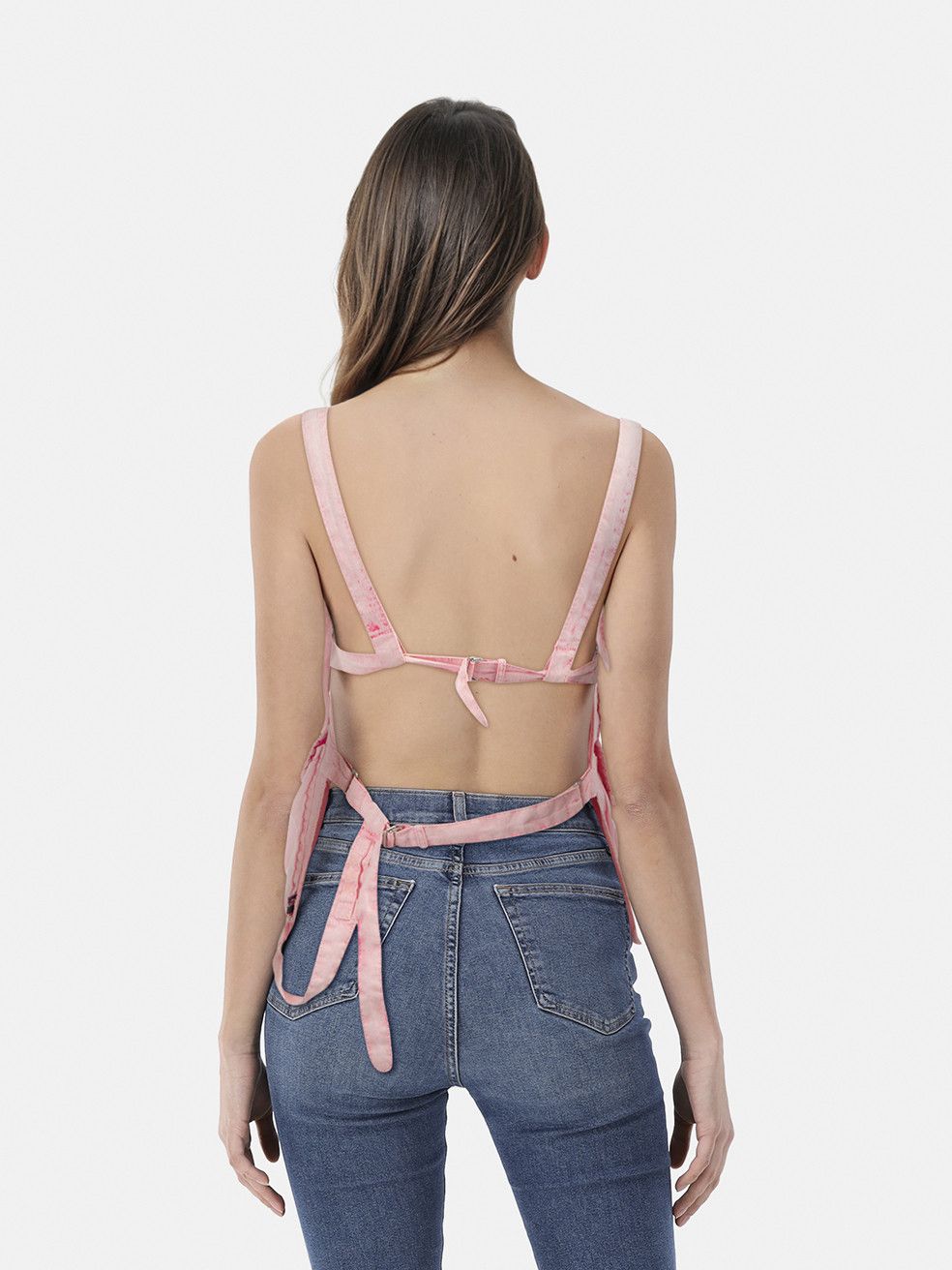 Jean Paul Gaultier Pink Backless Buckled Top Size S / US 4 / IT 40 - 2 Thumbnail