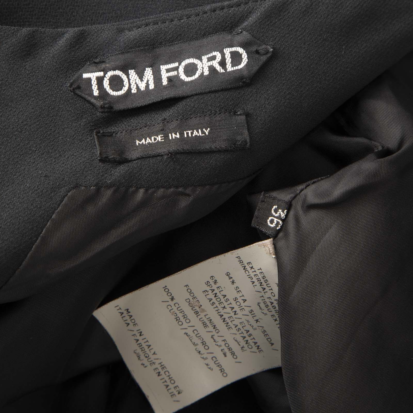 Tom Ford Black Maxi Laced Back Gown Size XS / US 0-2 / IT 36-38 - 6 Thumbnail