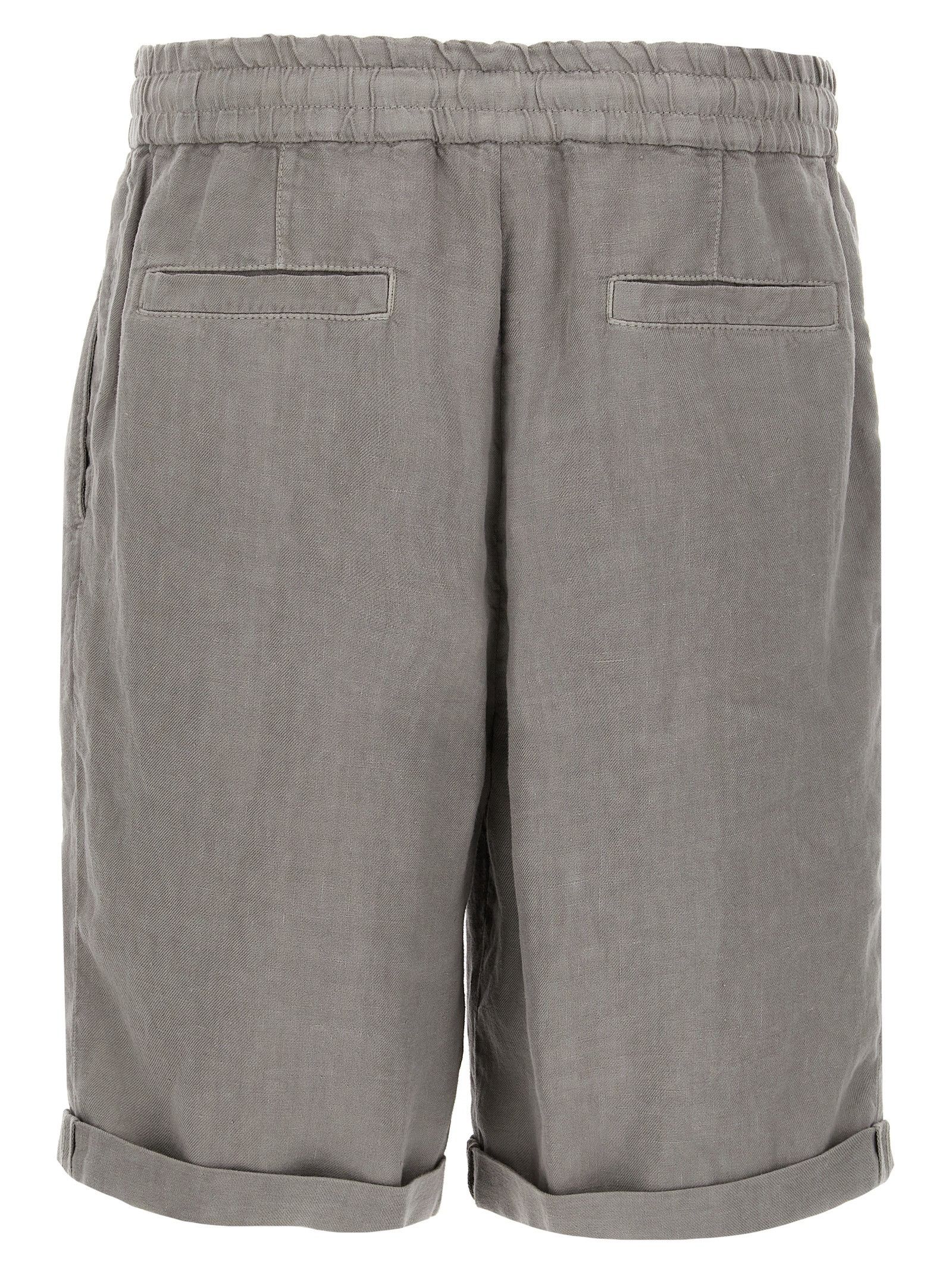 Brunello Cucinelli Linen Bermuda Shorts Size US 38 / EU 54 - 2 Thumbnail
