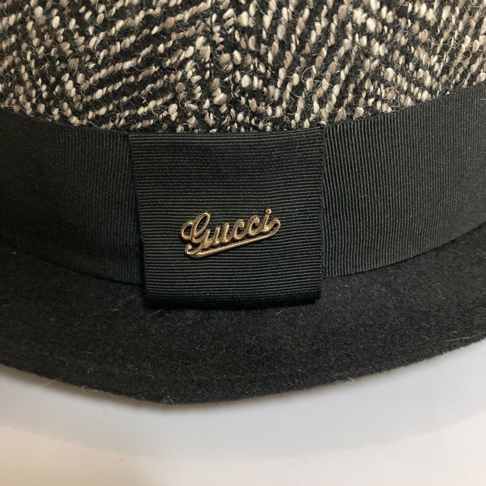 Gucci Gucci Gucci Herringbone Tweed Hat Textile Hats DUTY FREE for USA Size ONE SIZE - 2 Thumbnail