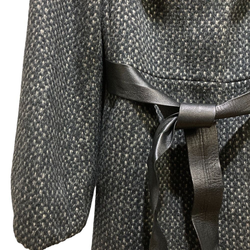 Max Mara MaxMara Max Mara Cashmere Blend Coat Leather Outerwear 10160773 DUTY FREE for USA Size ONE SIZE - 4 Thumbnail