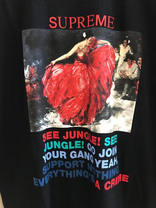 supreme see jungle tee