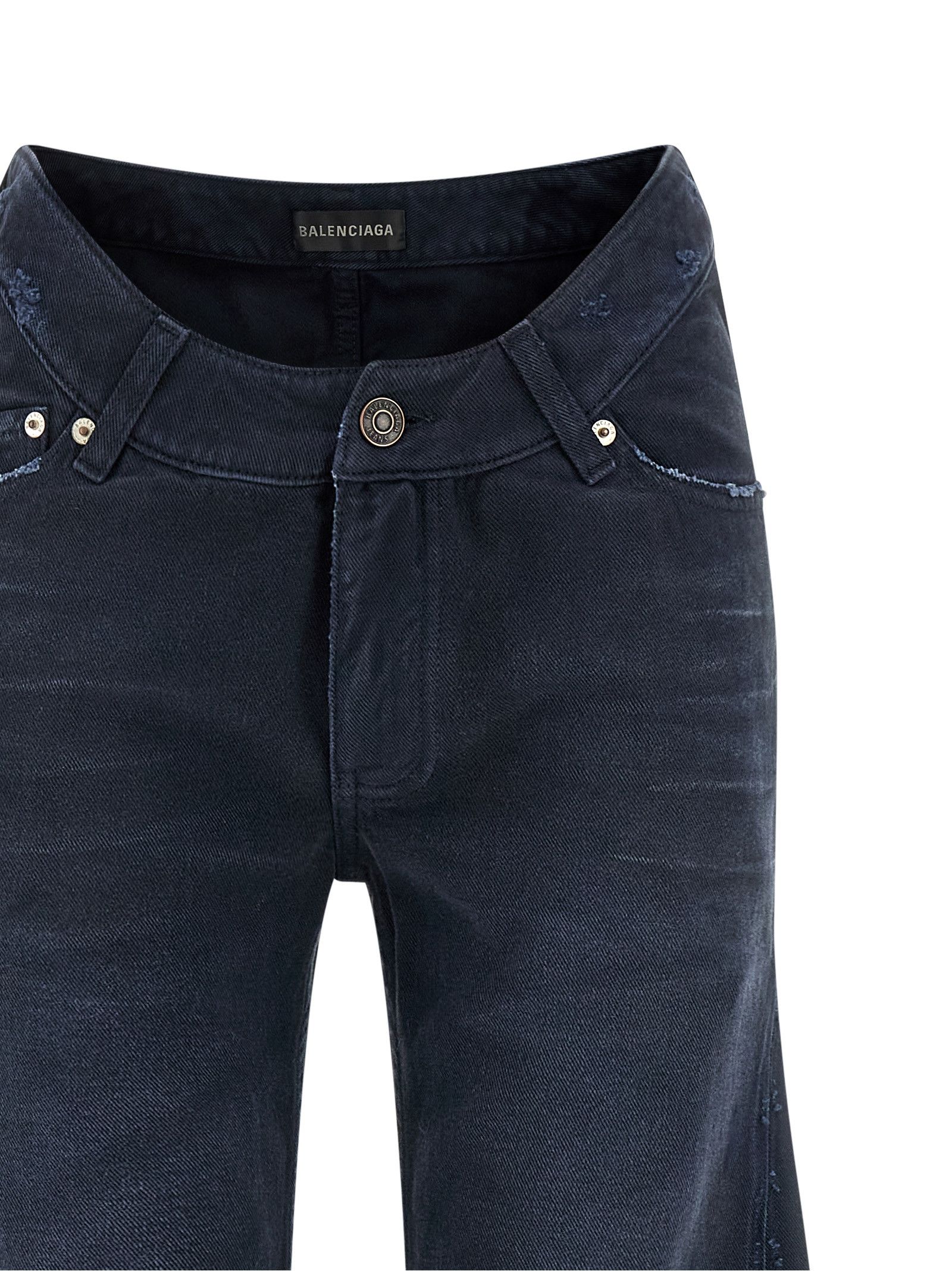 Balenciaga Curved Waist Jeans Size 24" / US 00 / IT 34 - 3 Thumbnail