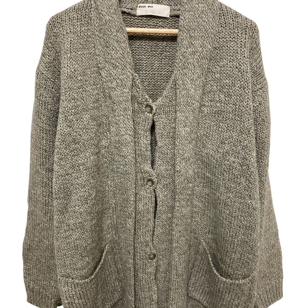 Other Other evam eva Wool Cotton Mohair Knit Cardigan Textile Outerwear DUTY FREE for USA Size ONE SIZE - 2 Thumbnail