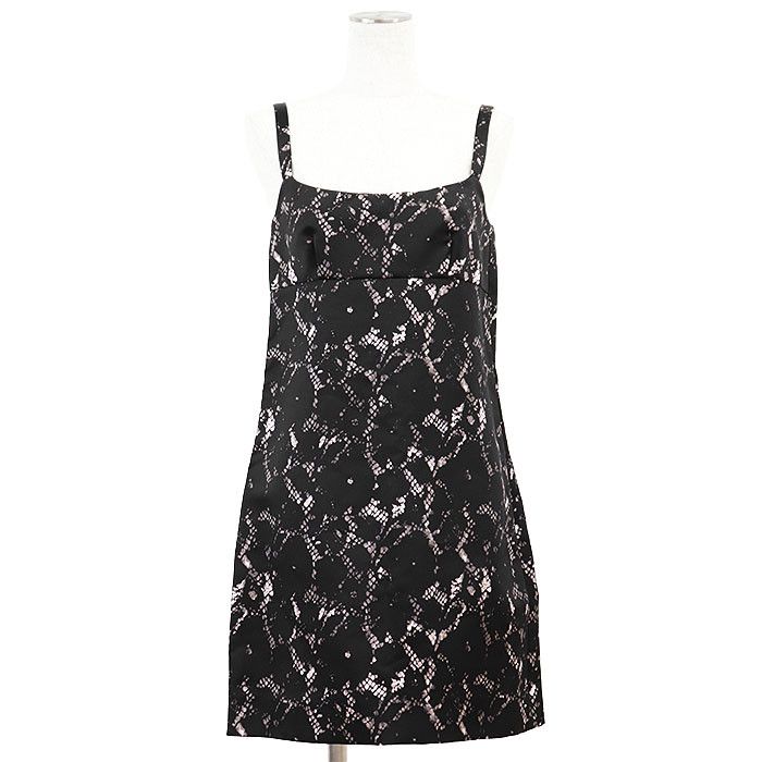 Louis Vuitton Louis Vuitton Louis Vuitton Floral Lace Lambskin Nubuck Mink Fur Pocket Dress Fur Dresses DUTY FREE for USA Size ONE SIZE - 12 Thumbnail