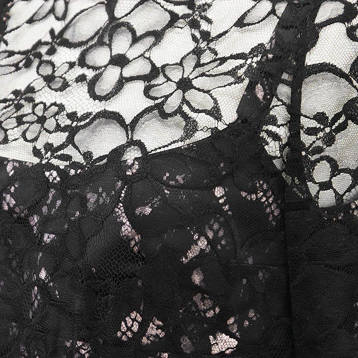 Louis Vuitton Louis Vuitton Louis Vuitton Floral Lace Lambskin Nubuck Mink Fur Pocket Dress Fur Dresses DUTY FREE for USA Size ONE SIZE - 3 Thumbnail