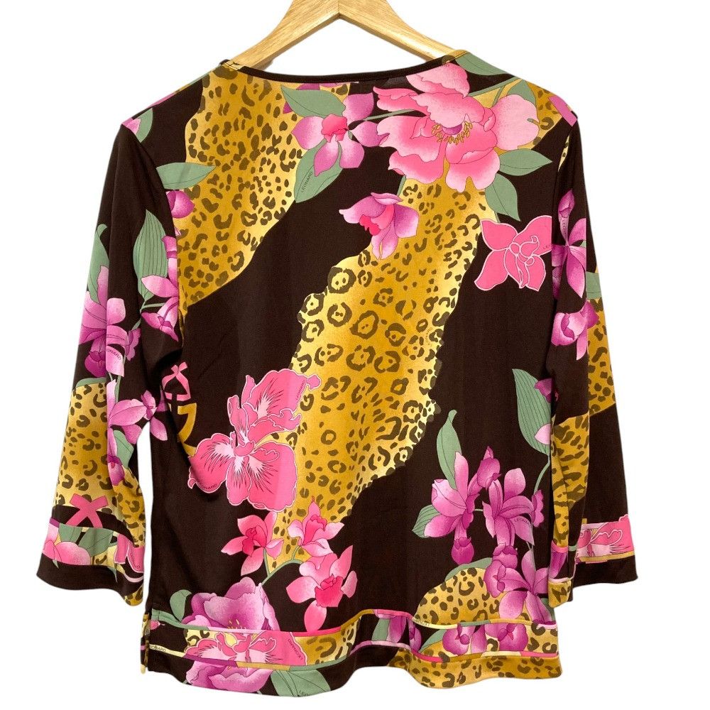 Other Other LEONARD SPORT Flower Print Pullover Blouse Textile Tops DUTY FREE for USA Size ONE SIZE - 2 Thumbnail