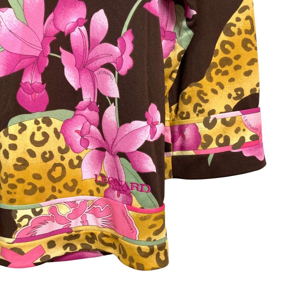 Other Other LEONARD SPORT Flower Print Pullover Blouse Textile Tops DUTY FREE for USA Size ONE SIZE - 3 Thumbnail