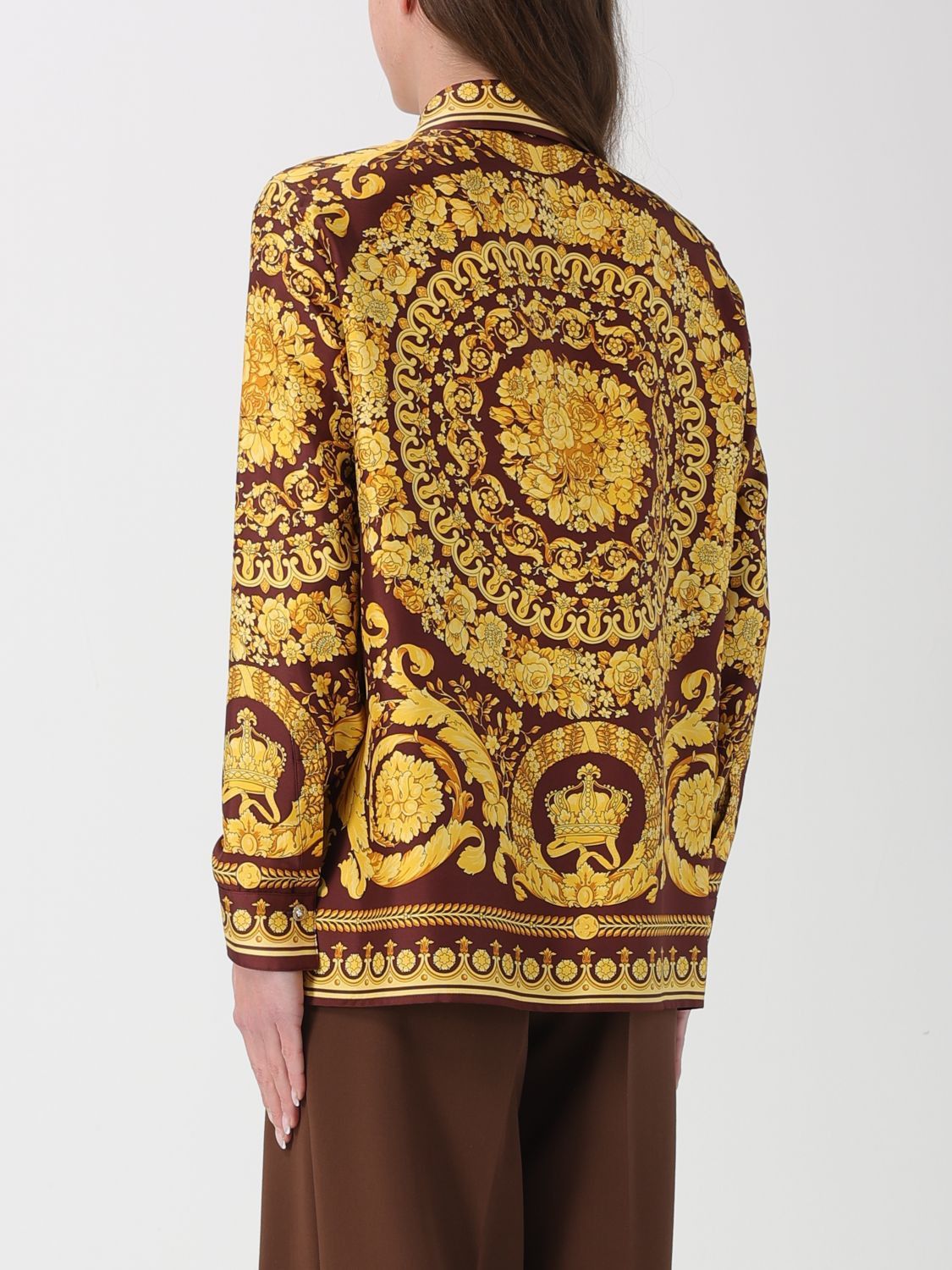 Versace Versace Shirt Woman Burgundy Size M / US 6-8 / IT 42-44 - 3 Thumbnail