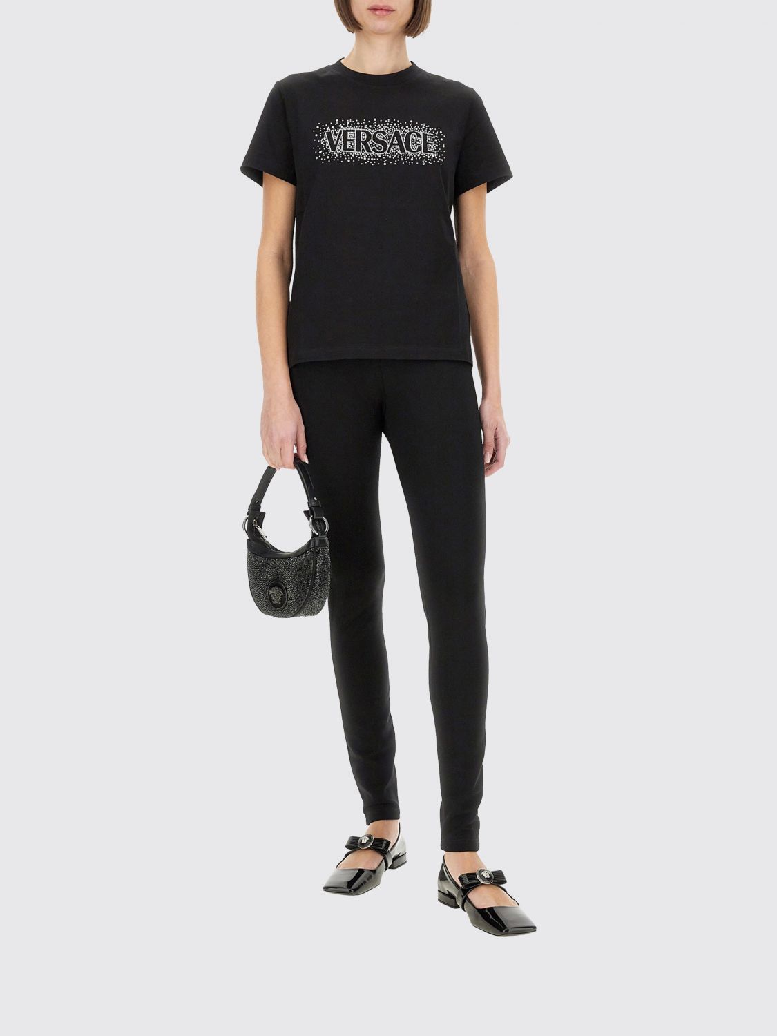 Versace Versace T-Shirt Woman Black Size M / US 6-8 / IT 42-44 - 2 Thumbnail