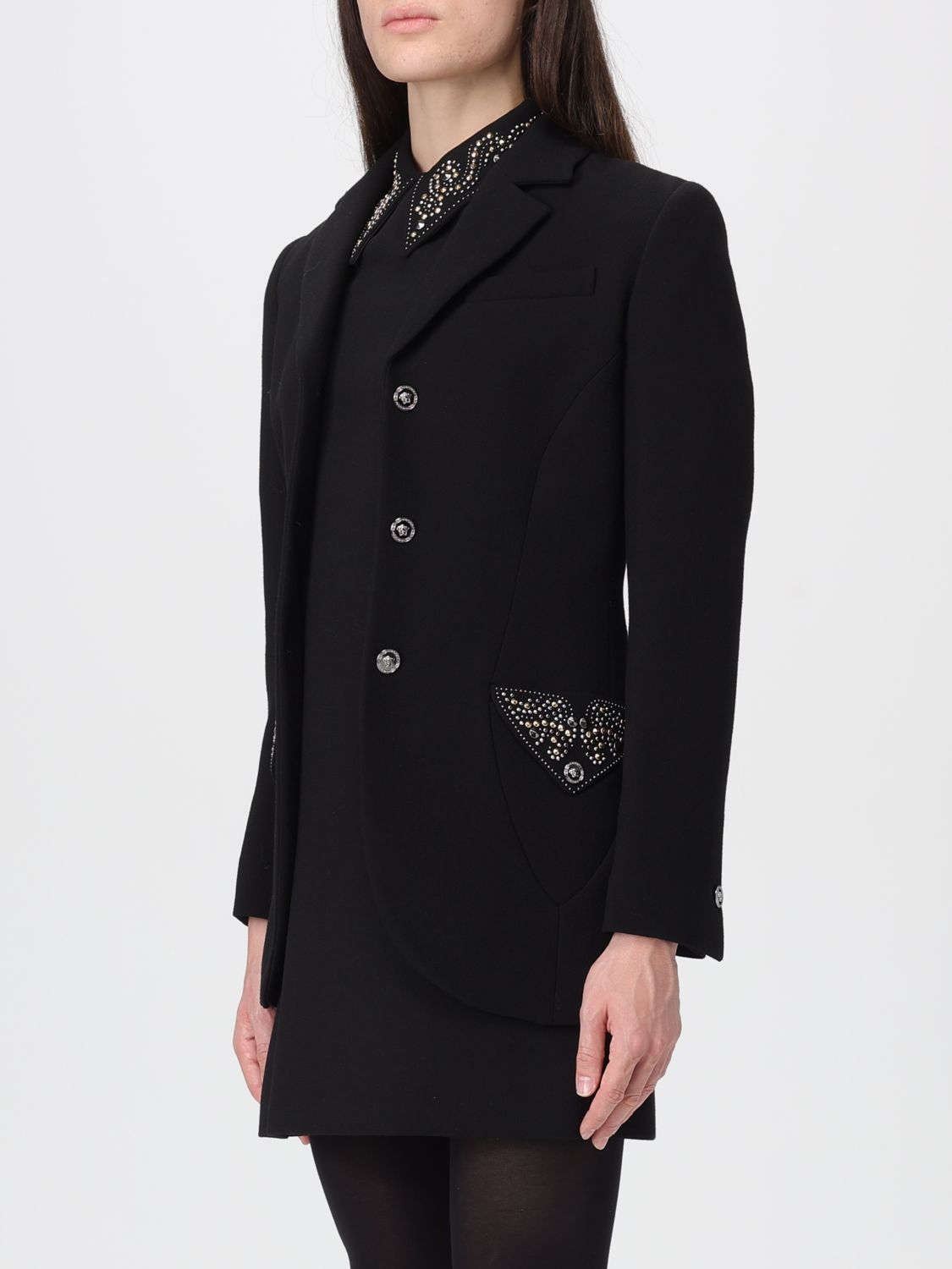 Versace Versace Jacket Woman Black Size M / US 6-8 / IT 42-44 - 4 Thumbnail