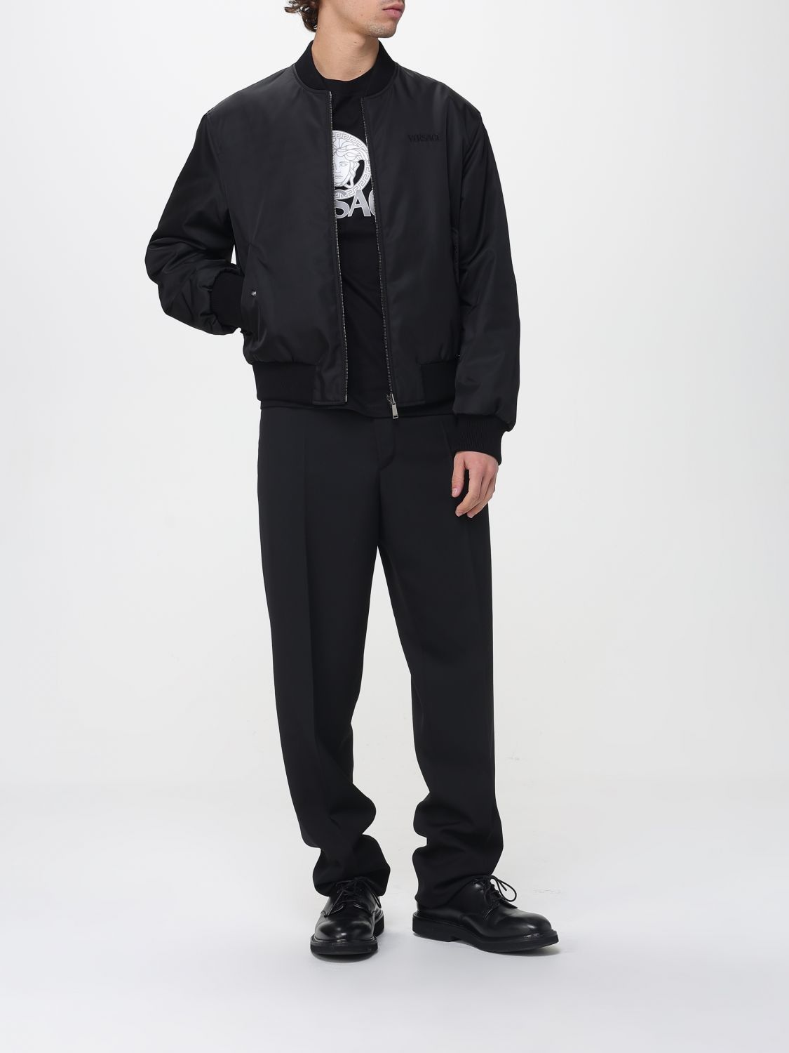 Versace Versace Jacket Men Black Size US XL / EU 56 / 4 - 2 Thumbnail