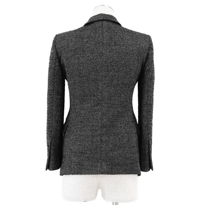 Gucci Gucci Gucci Tweed Wool Silk Tailored Jacket Textile Outerwear DUTY FREE for USA Size ONE SIZE - 6 Thumbnail