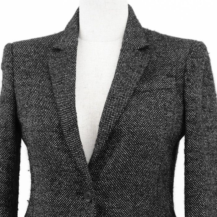 Gucci Gucci Gucci Tweed Wool Silk Tailored Jacket Textile Outerwear DUTY FREE for USA Size ONE SIZE - 2 Thumbnail