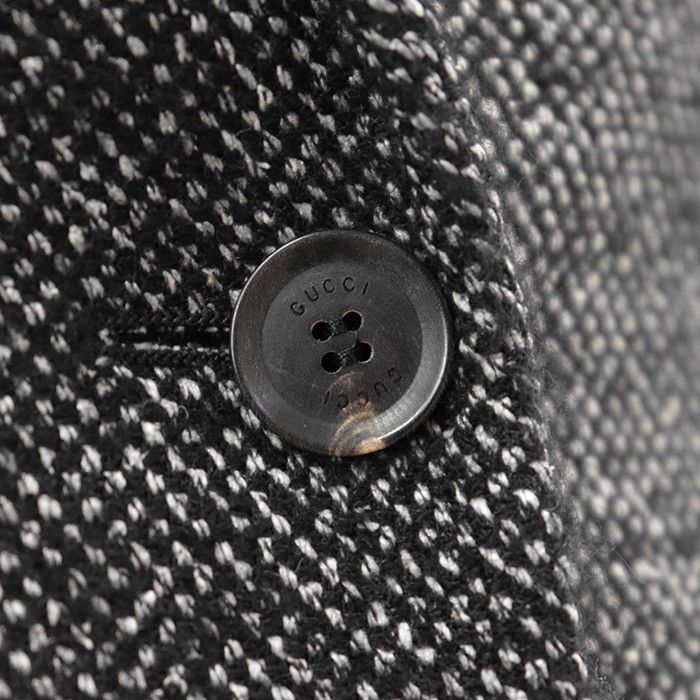 Gucci Gucci Gucci Tweed Wool Silk Tailored Jacket Textile Outerwear DUTY FREE for USA Size ONE SIZE - 3 Thumbnail