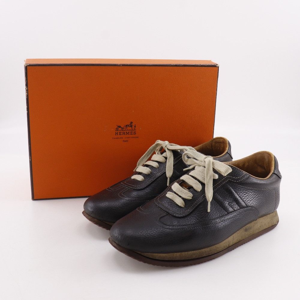Hermes Hermes Hermès Quick41 1/2 Leather Sneakers Leather Shoes DUTY FREE for USA Size ONE SIZE - 20 Thumbnail