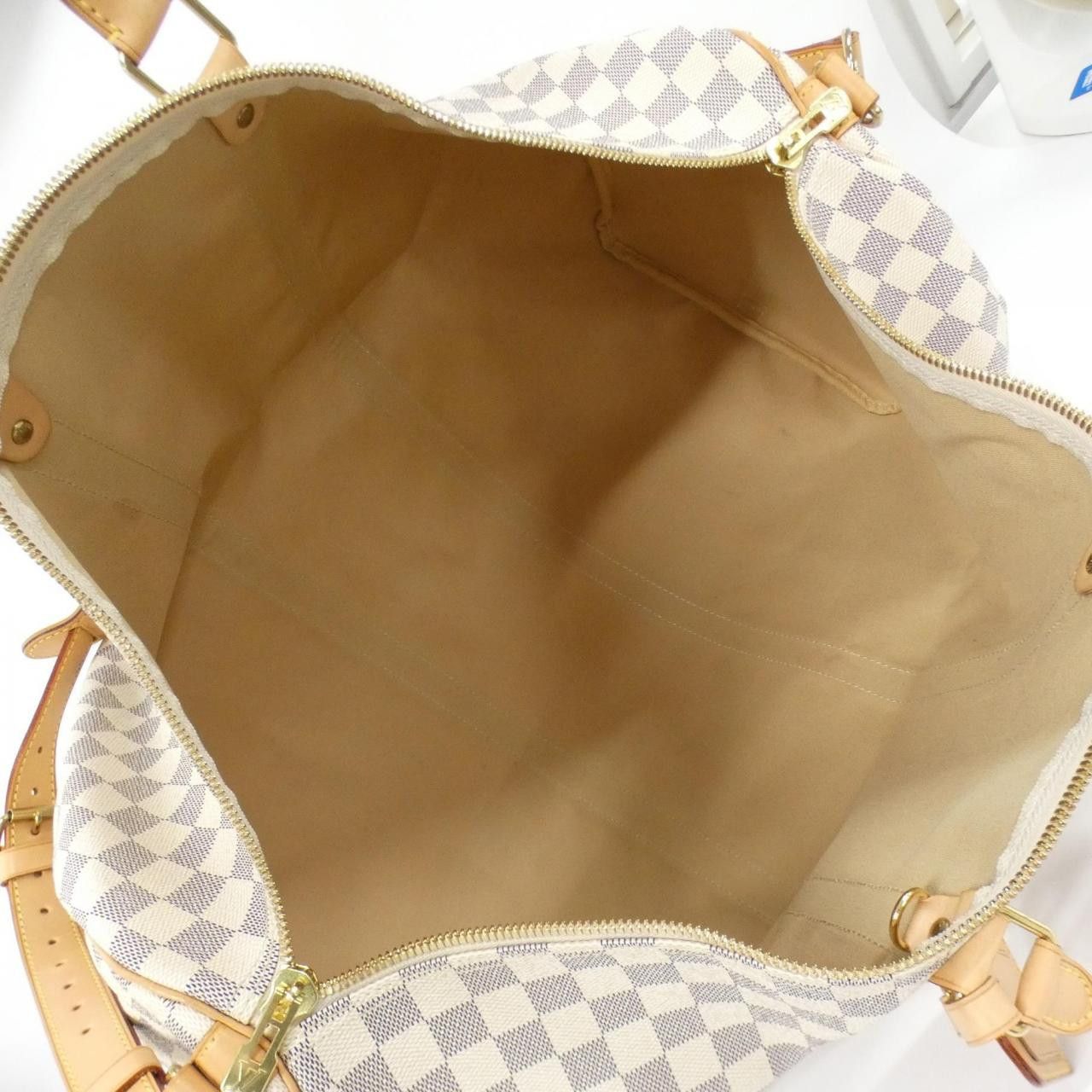 Louis Vuitton Louis Vuitton Louis Vuitton Keepall Bandouliere Damier Azur Boston Bag Textile Travel Bag N41429 DUTY FREE for USA Size ONE SIZE - 9 Thumbnail