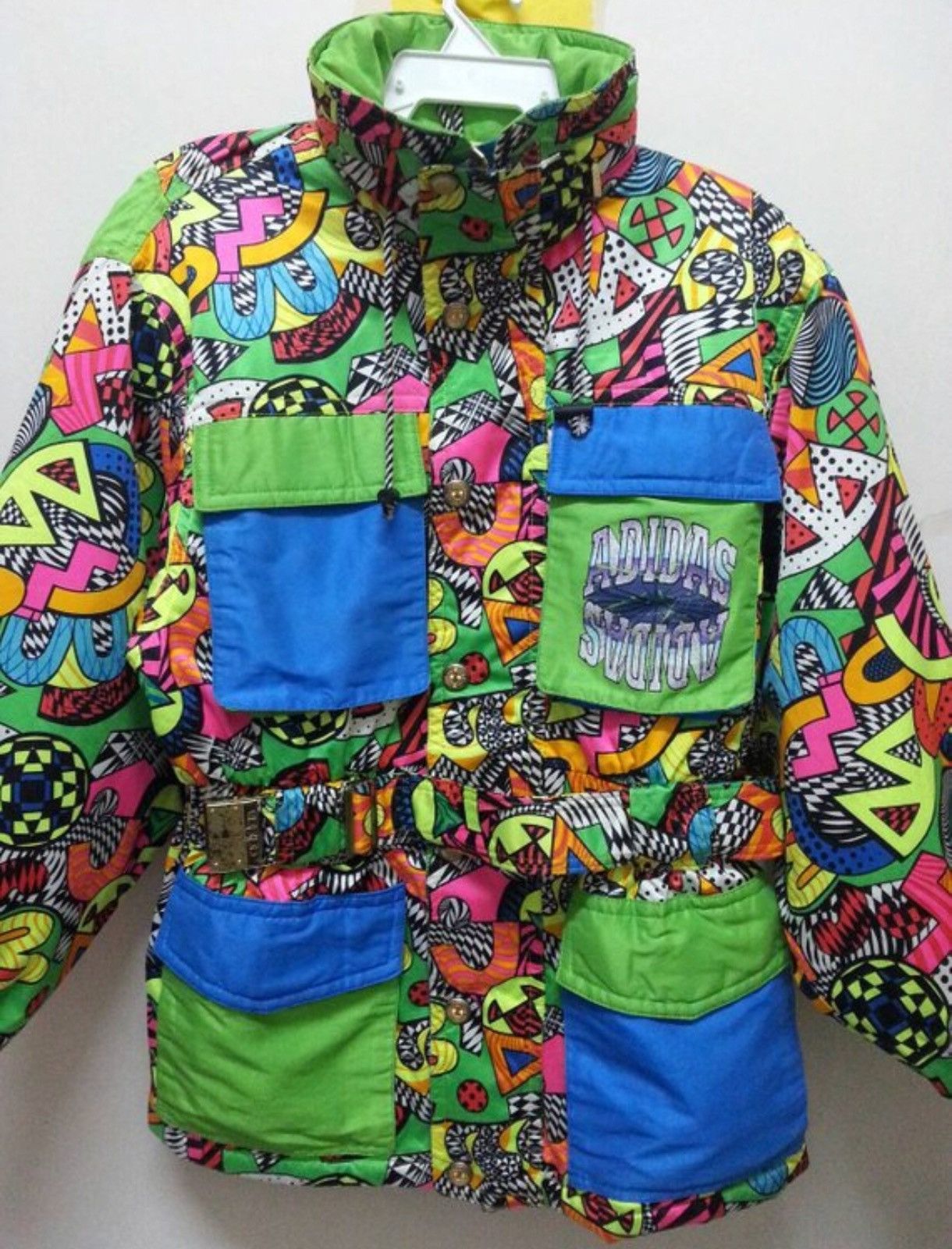 Adidas × Vintage Vintage 90s Adidas Colourful Ski Winter