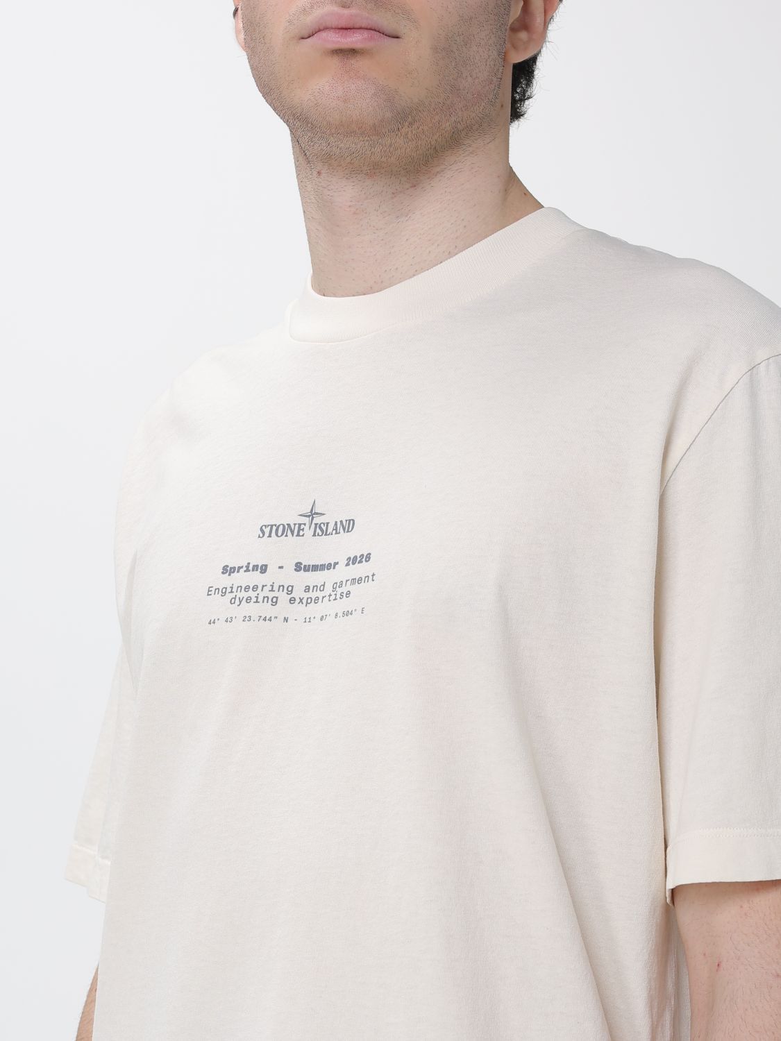 Stone Island Stone Island T-Shirt Men Ivory Size US L / EU 52-54 / 3 - 3 Thumbnail