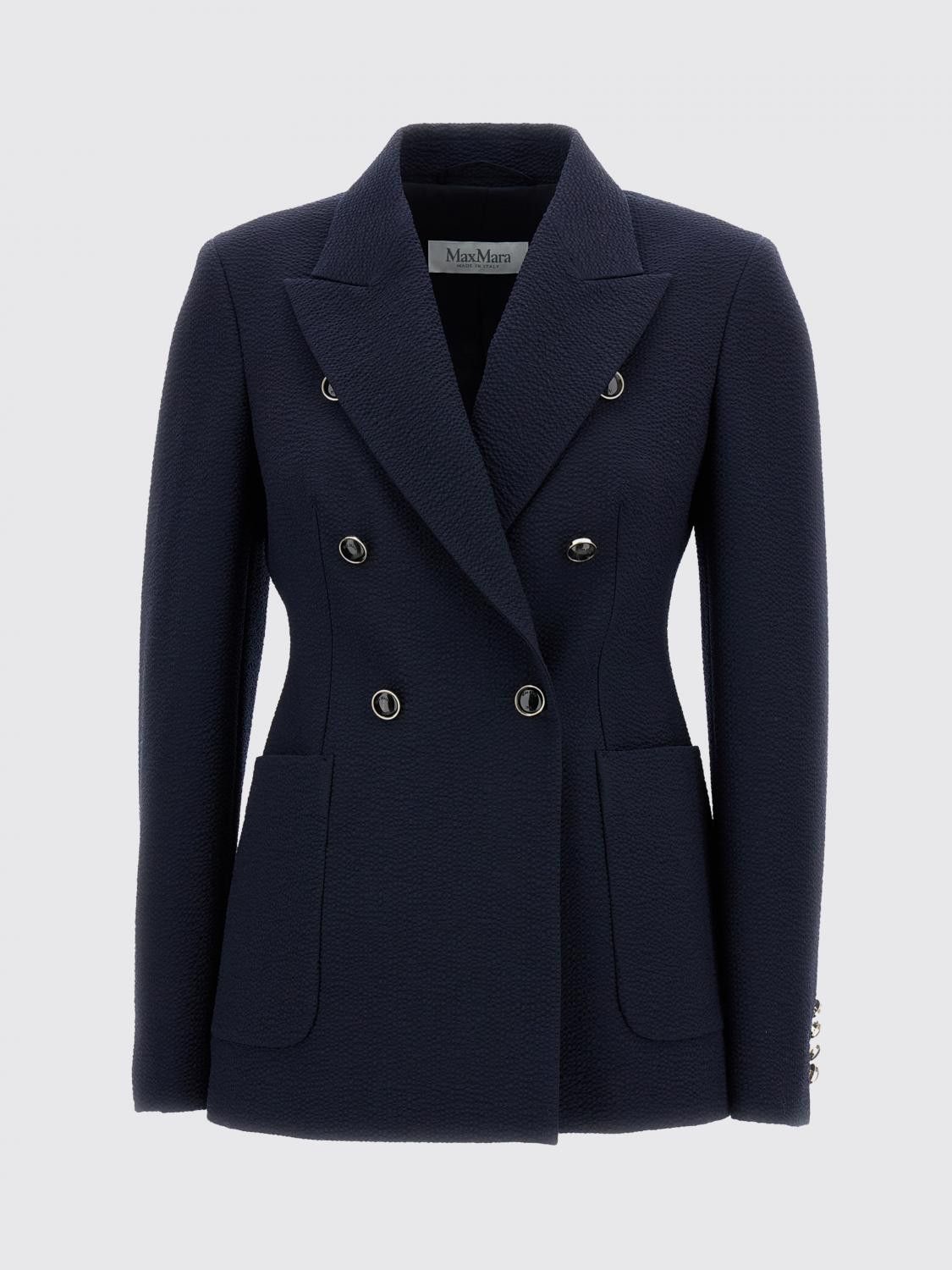 Max Mara Max Mara Jacket Woman Blue Size M / US 6-8 / IT 42-44 - 2 Thumbnail