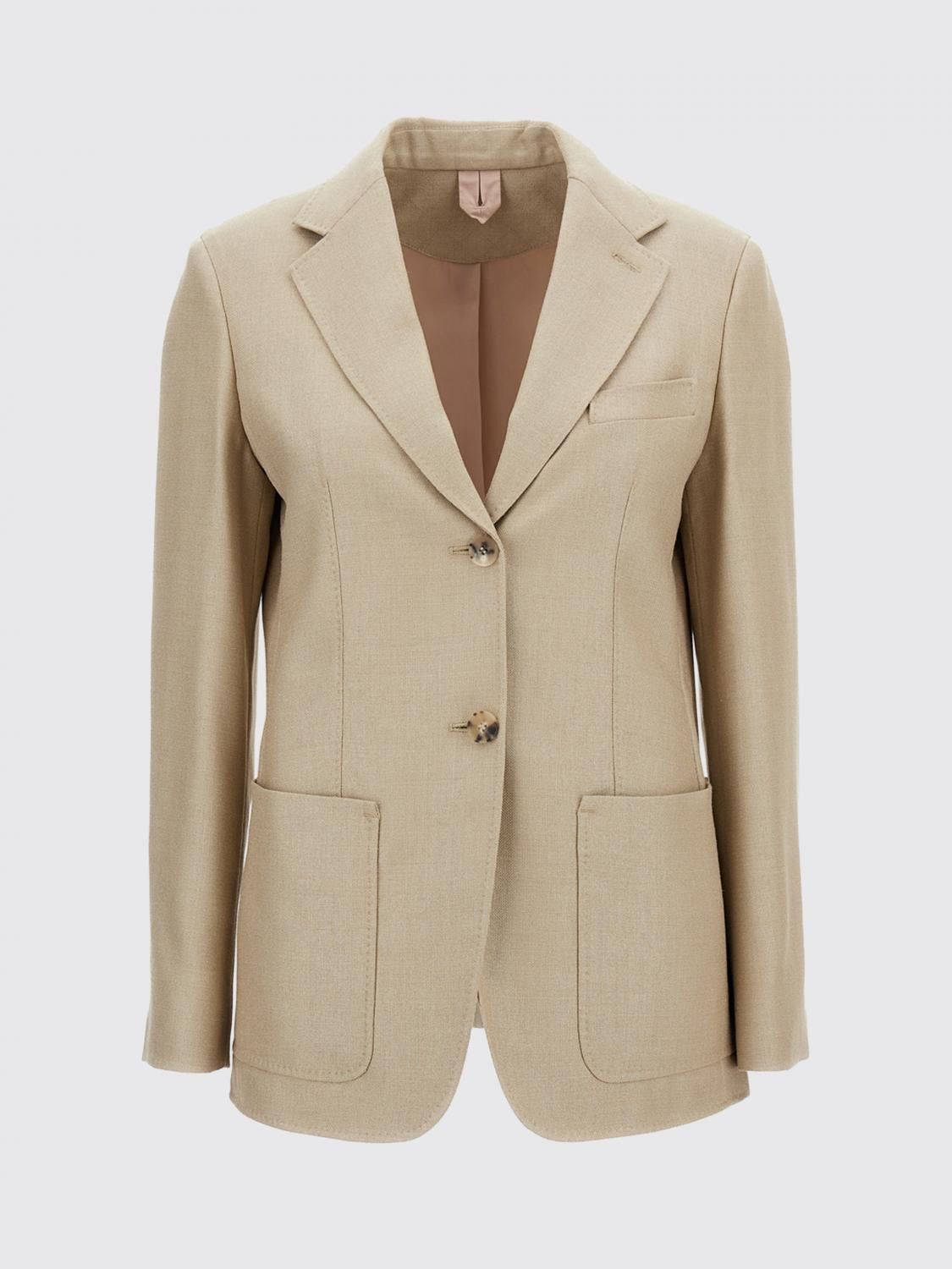 Max Mara Max Mara Jacket Woman Beige Size M / US 6-8 / IT 42-44 - 2 Thumbnail