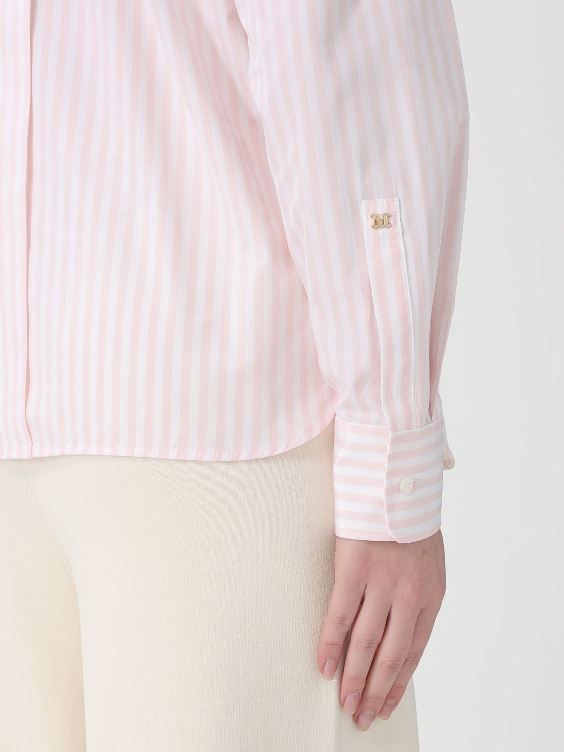 Max Mara Max Mara Shirt Woman White 1 Size M / US 6-8 / IT 42-44 - 4 Thumbnail