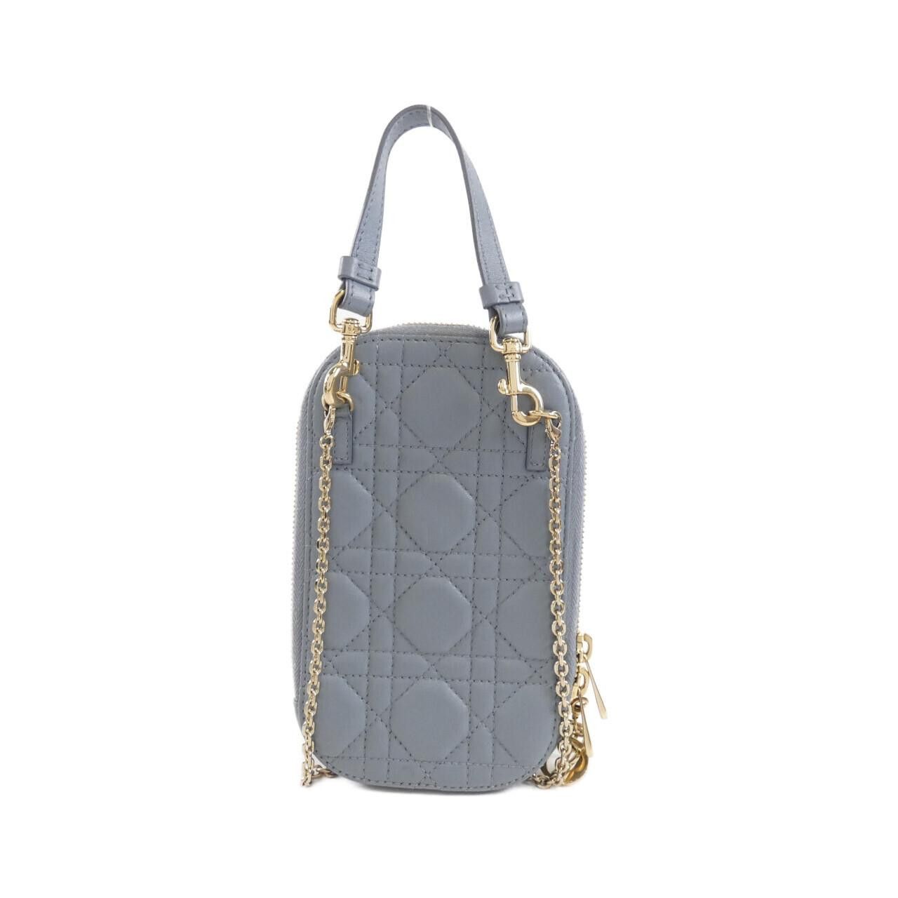 Dior Christian Dior Lady Dior Lambskin Phone Holder Leather Phonecase S0872ONMJ DUTY FREE for USA