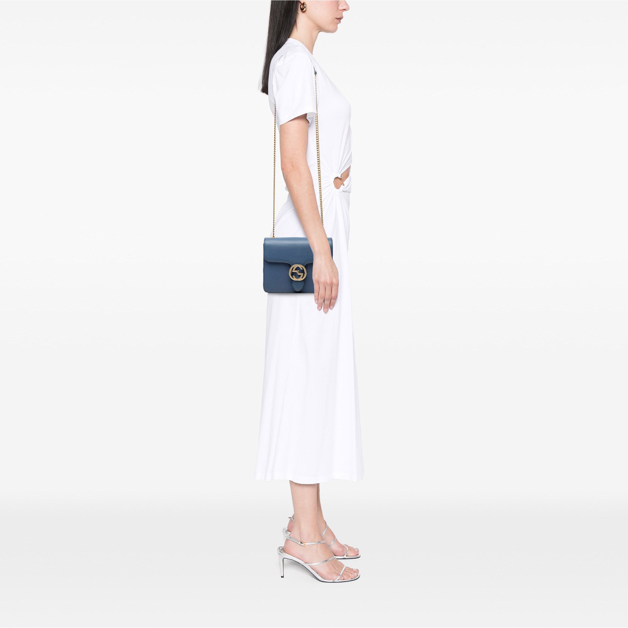 Gucci Gucci Small Dollar Calfskin Interlocking G Crossbody Size ONE SIZE - 7 Thumbnail