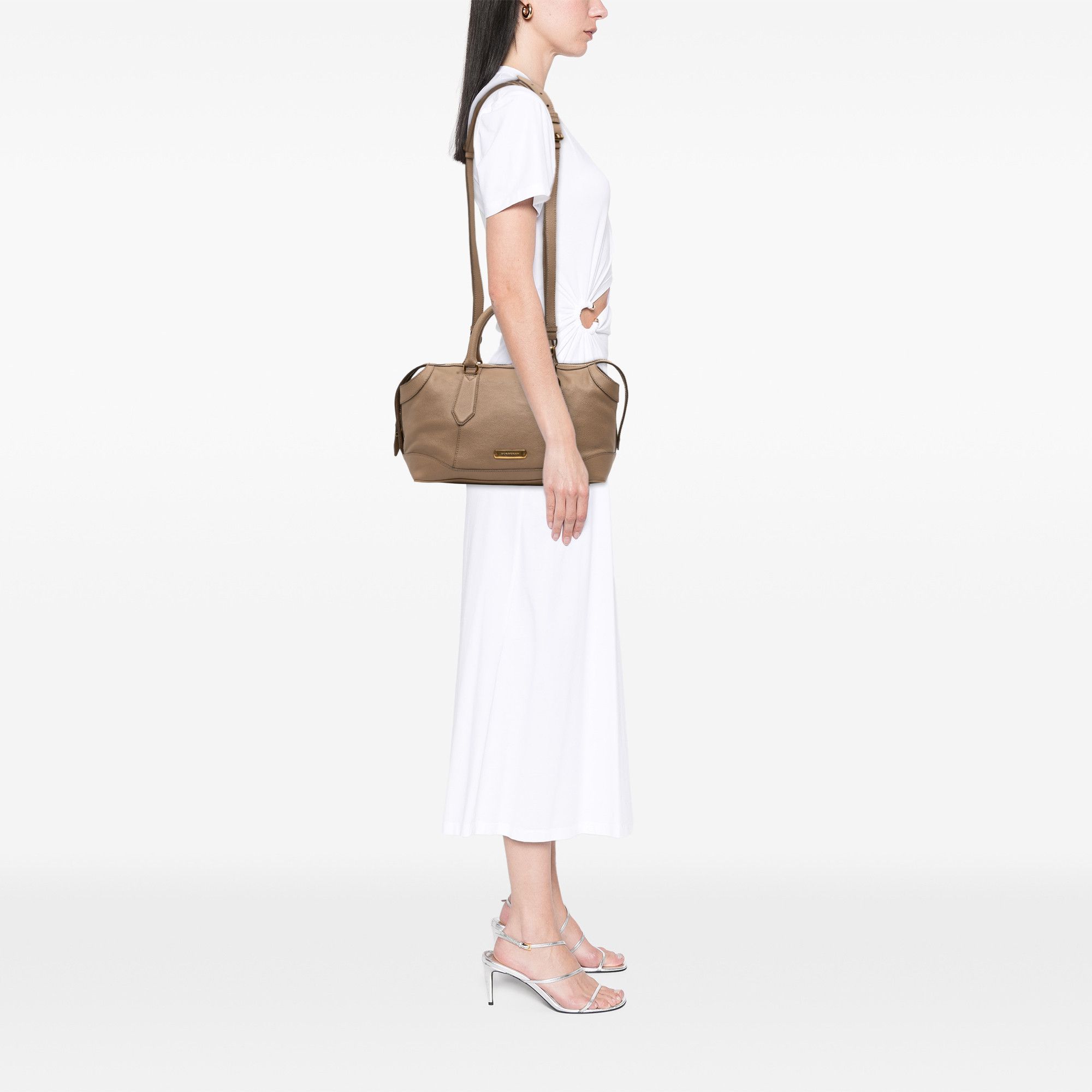 Burberry Burberry Medium Leather Kirley Satchel Size ONE SIZE - 11 Thumbnail