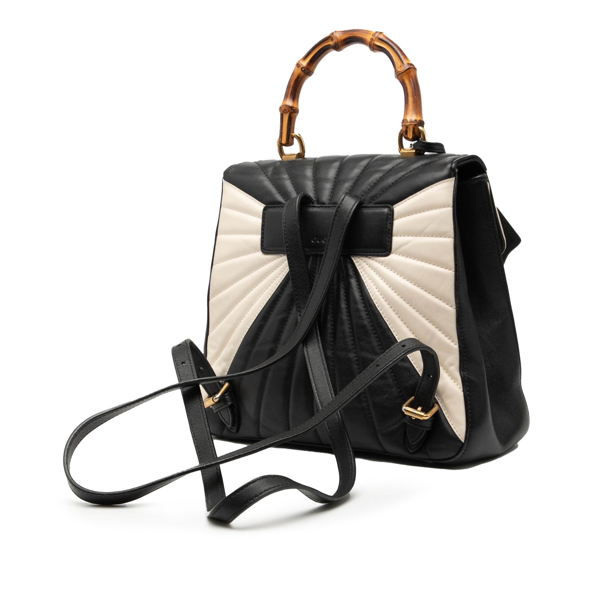 Gucci Gucci Bicolor Calfskin Bamboo Trapuntata Queen Margaret Backpack Size ONE SIZE - 2 Thumbnail