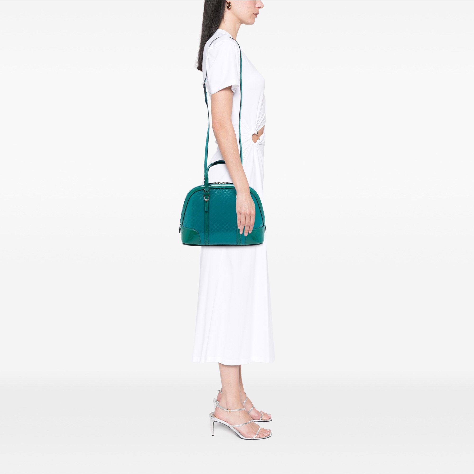 Gucci Gucci Small Microguccissima Bicolor Patent Nice Dome Satchel Size ONE SIZE - 7 Thumbnail