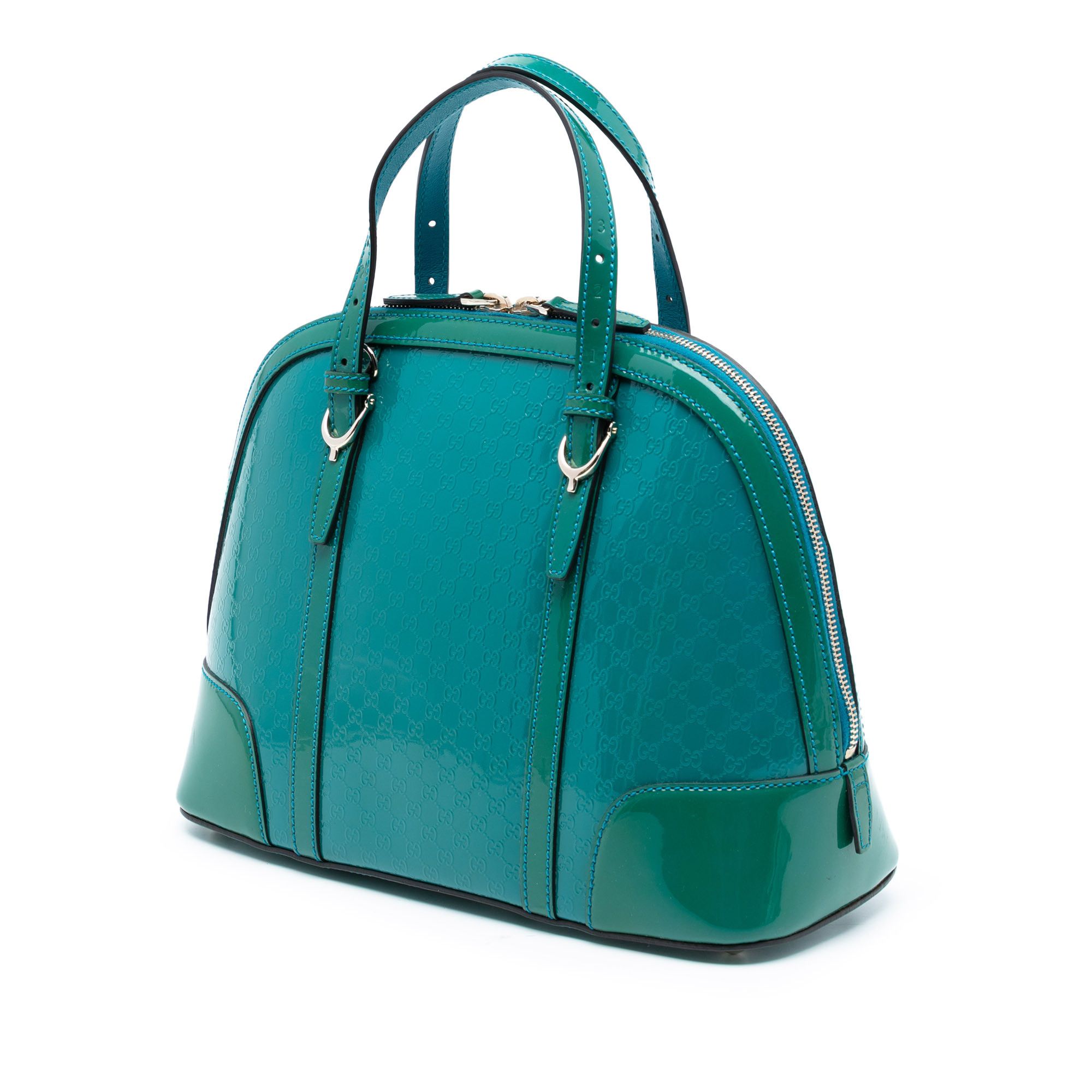 Gucci Gucci Small Microguccissima Bicolor Patent Nice Dome Satchel Size ONE SIZE - 2 Thumbnail