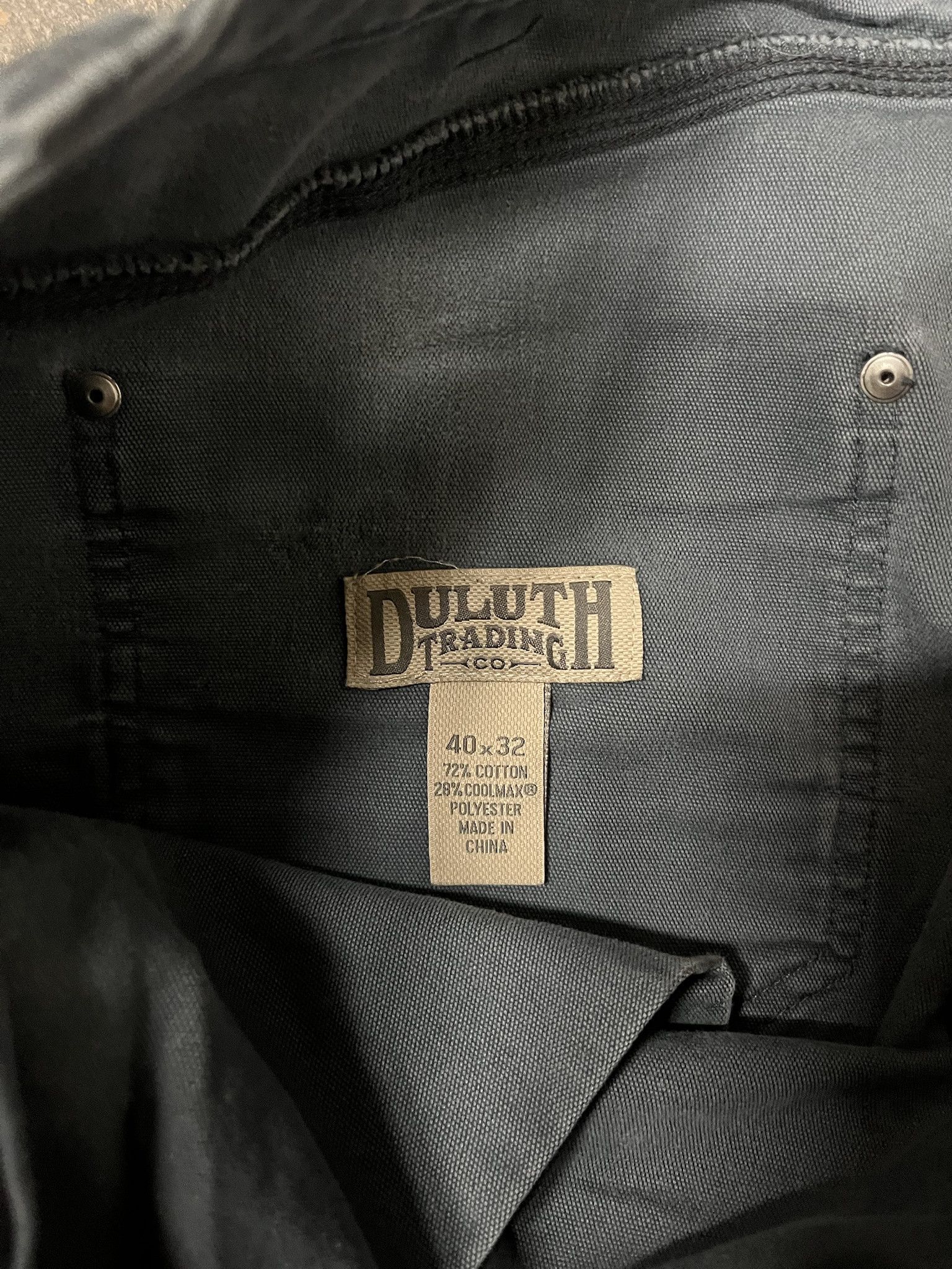 Carhartt × Vintage Vintage 2000s Duluth Trading Co Blue Canvas Cargo Pants Size 41 Size US 41 - 4 Thumbnail