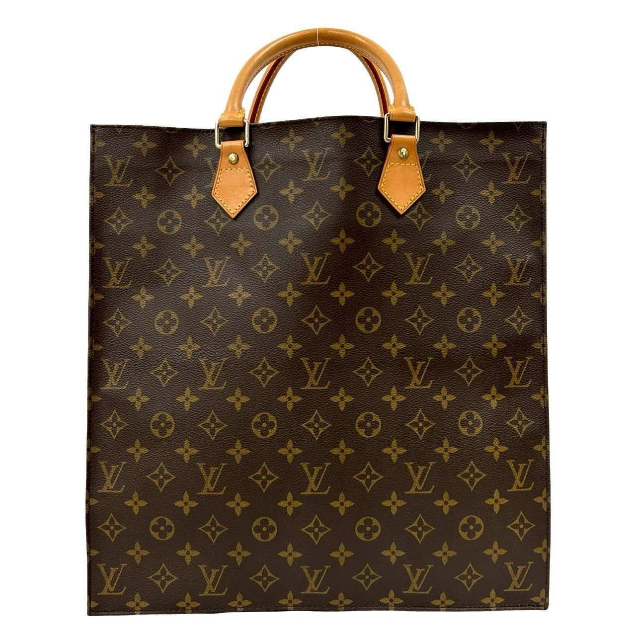 Louis Vuitton Louis Vuitton Louis Vuitton Sac Plat Monogram Leather Tote Bag Textile Tote Bag DUTY FREE for USA Size ONE SIZE - 2 Thumbnail
