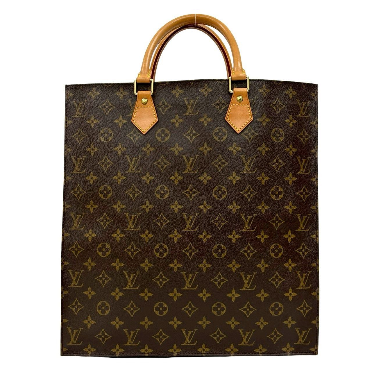 Louis Vuitton Louis Vuitton Louis Vuitton Sac Plat Monogram Leather Tote Bag Textile Tote Bag DUTY FREE for USA Size ONE SIZE - 4 Thumbnail